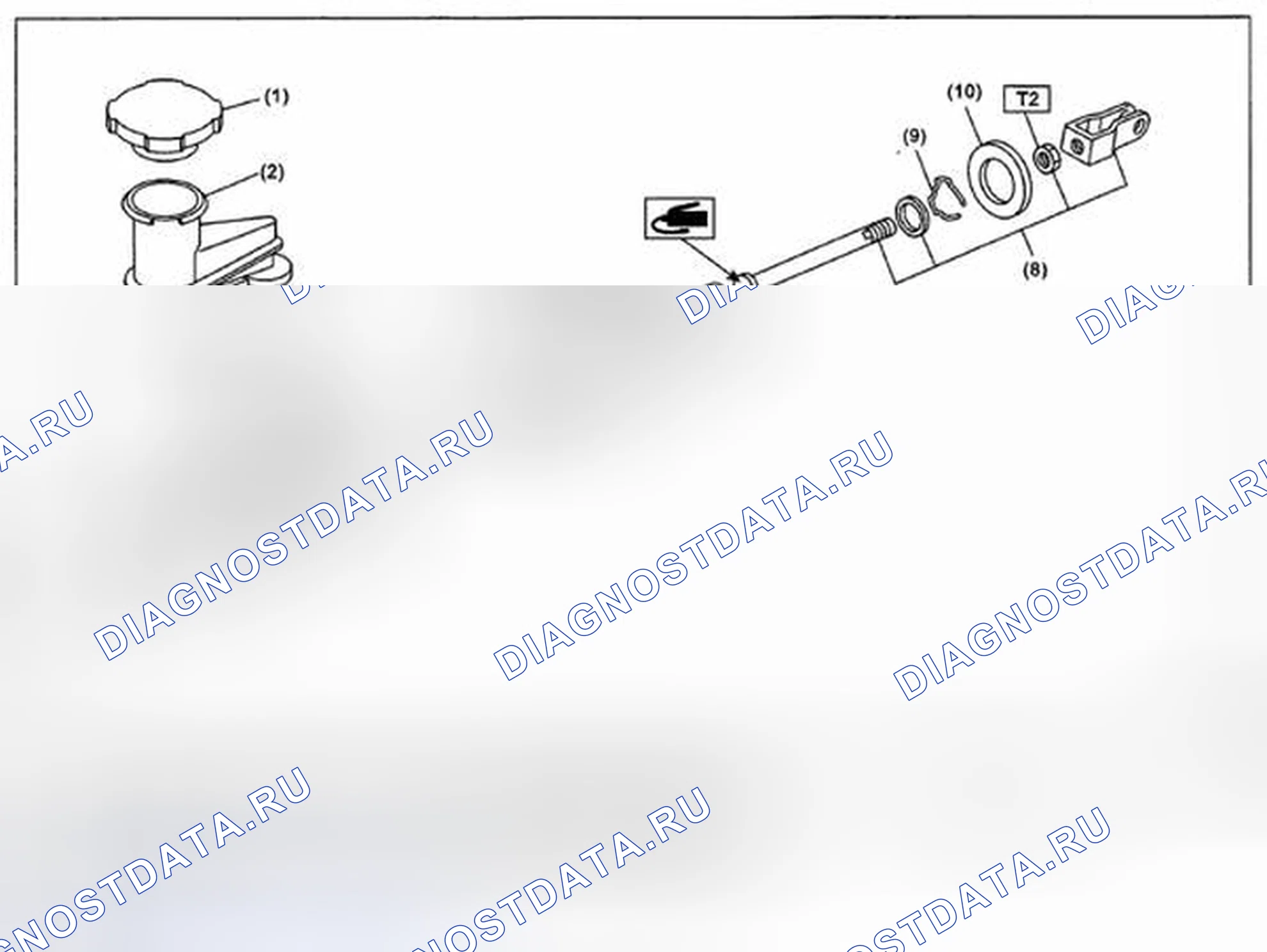 Рис. 11: ГЛАВНЫЙ ЦИЛИНДР. Subaru Impreza GH