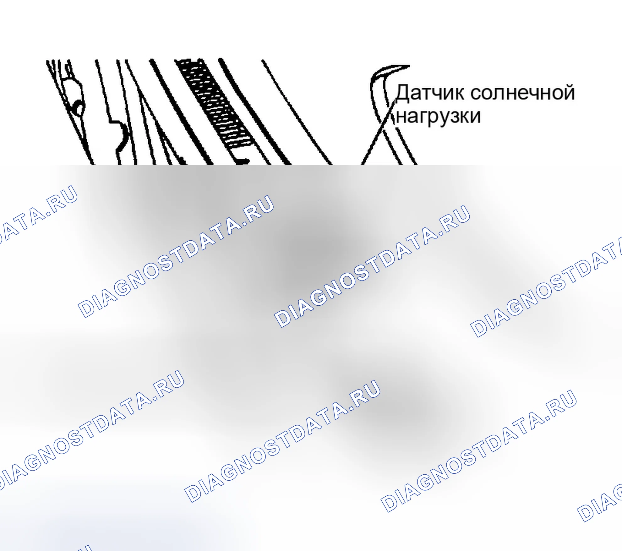 Рис. 1074: Датчик солнечной нагрузки. Infiniti G35 III