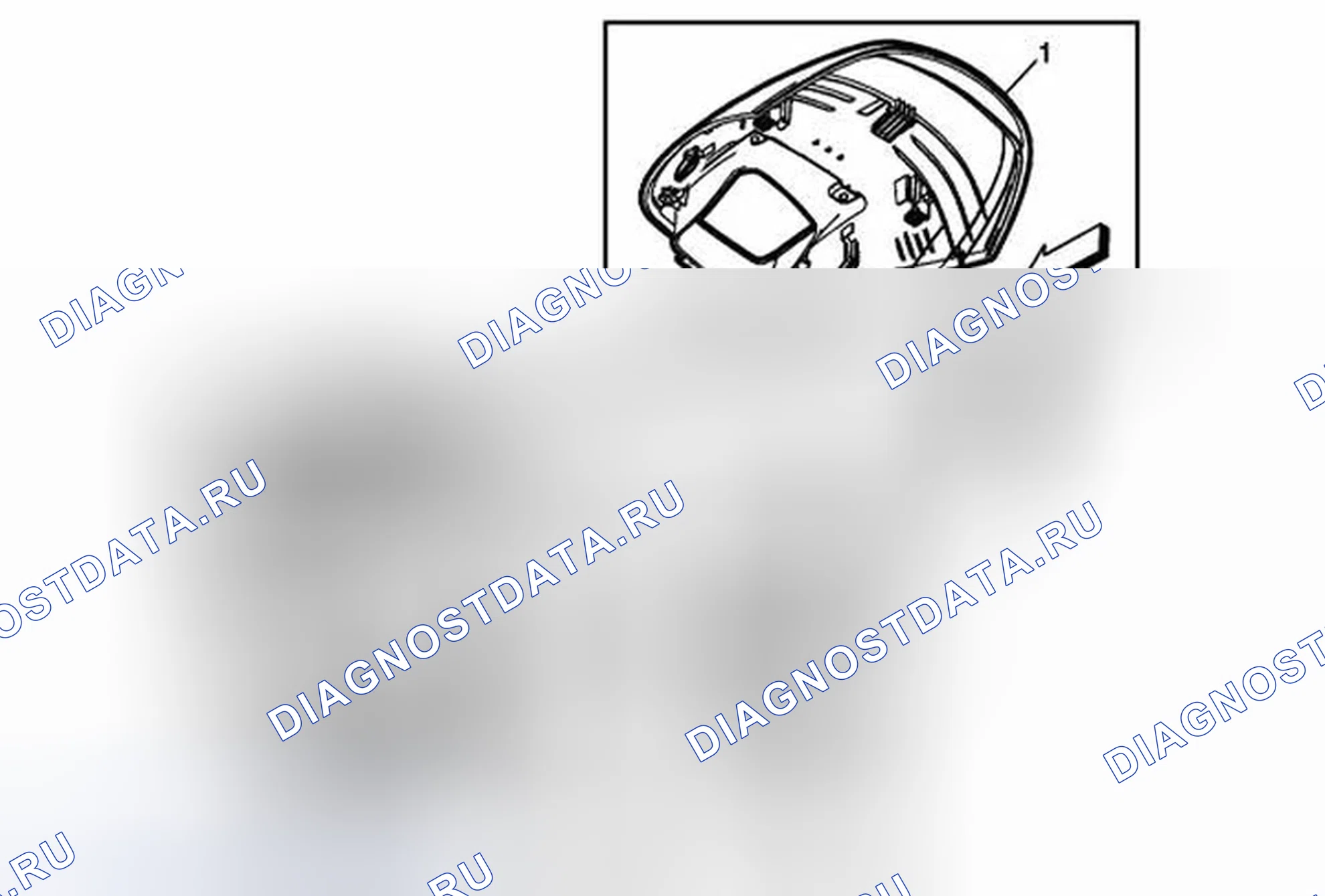 Рис. 98: Замена колпака приборной панели приборной панели (с UV6). Cadillac ATS I