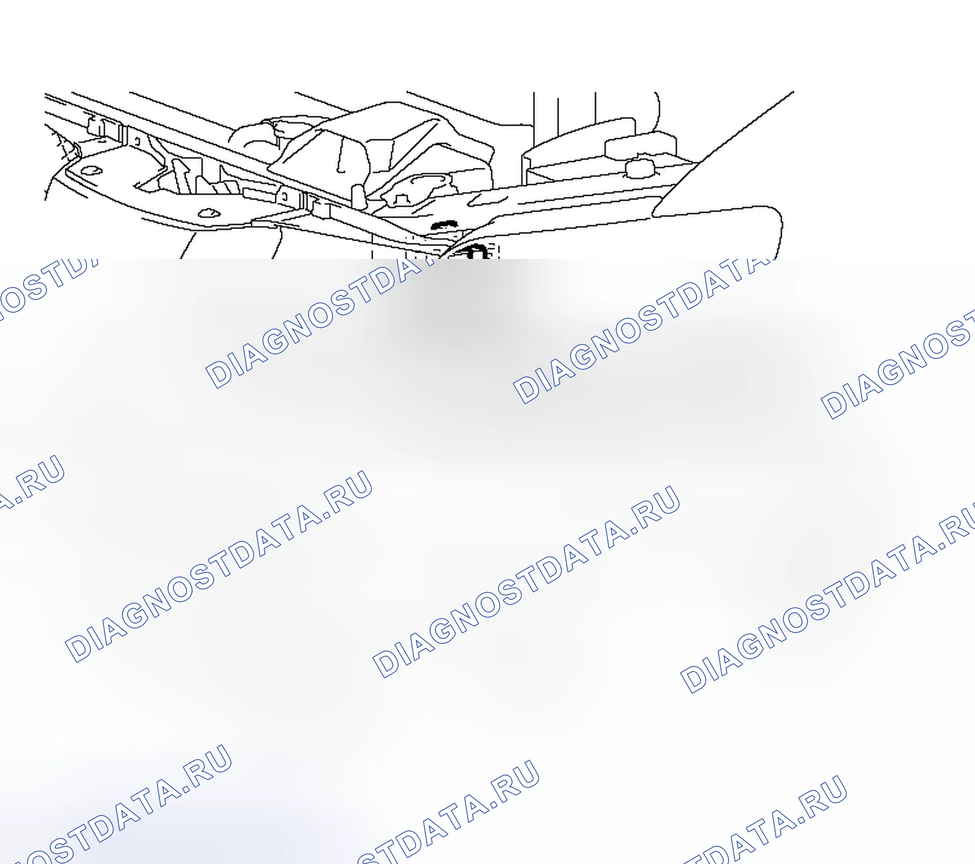 Рис. 86: Передние датчики удара. Mitsubishi Outlander I