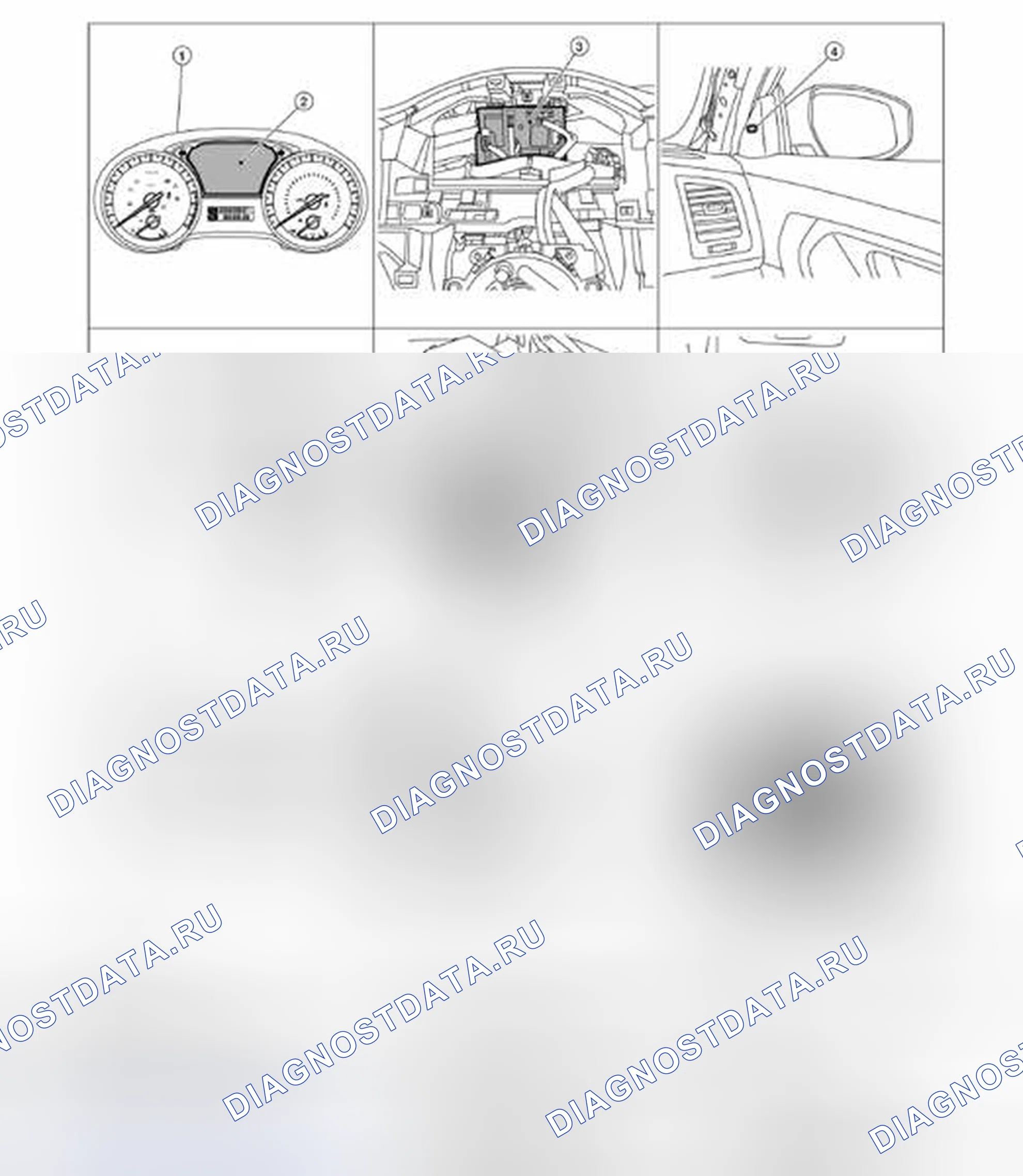 Рис. 52: Расположение компонентов. Nissan Altima L33