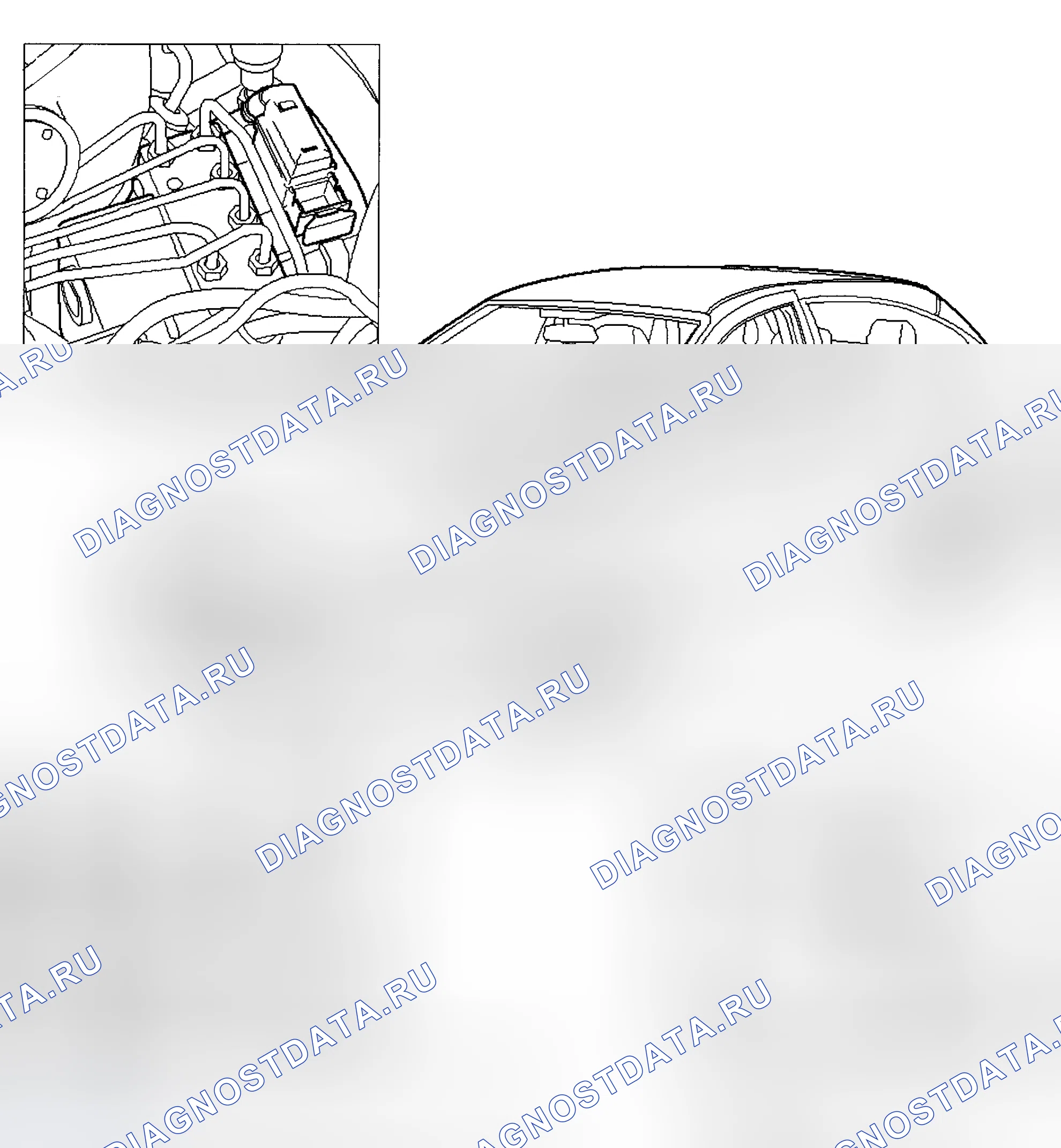 Рис. 7: РАСПОЛОЖЕНИЕ КОМПОНЕНТОВ. Ford Focus I рестайлинг