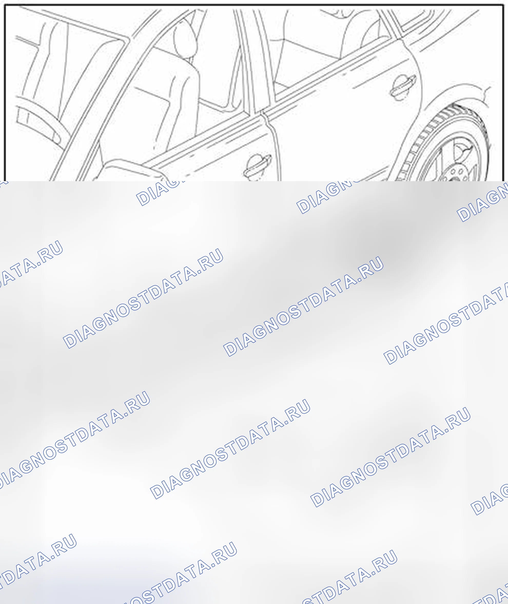 Рис. 39: Дверные планки, обзор сборки. Volkswagen Passat B5 рестайлинг