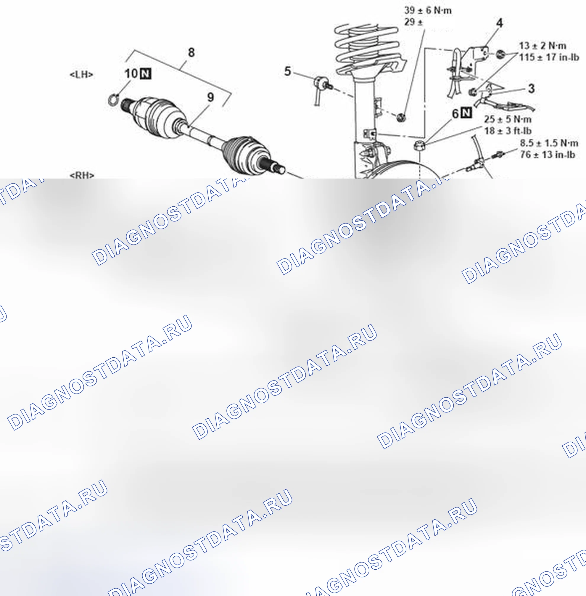 Рис. 176: AWD (тип B). Honda Domani MB