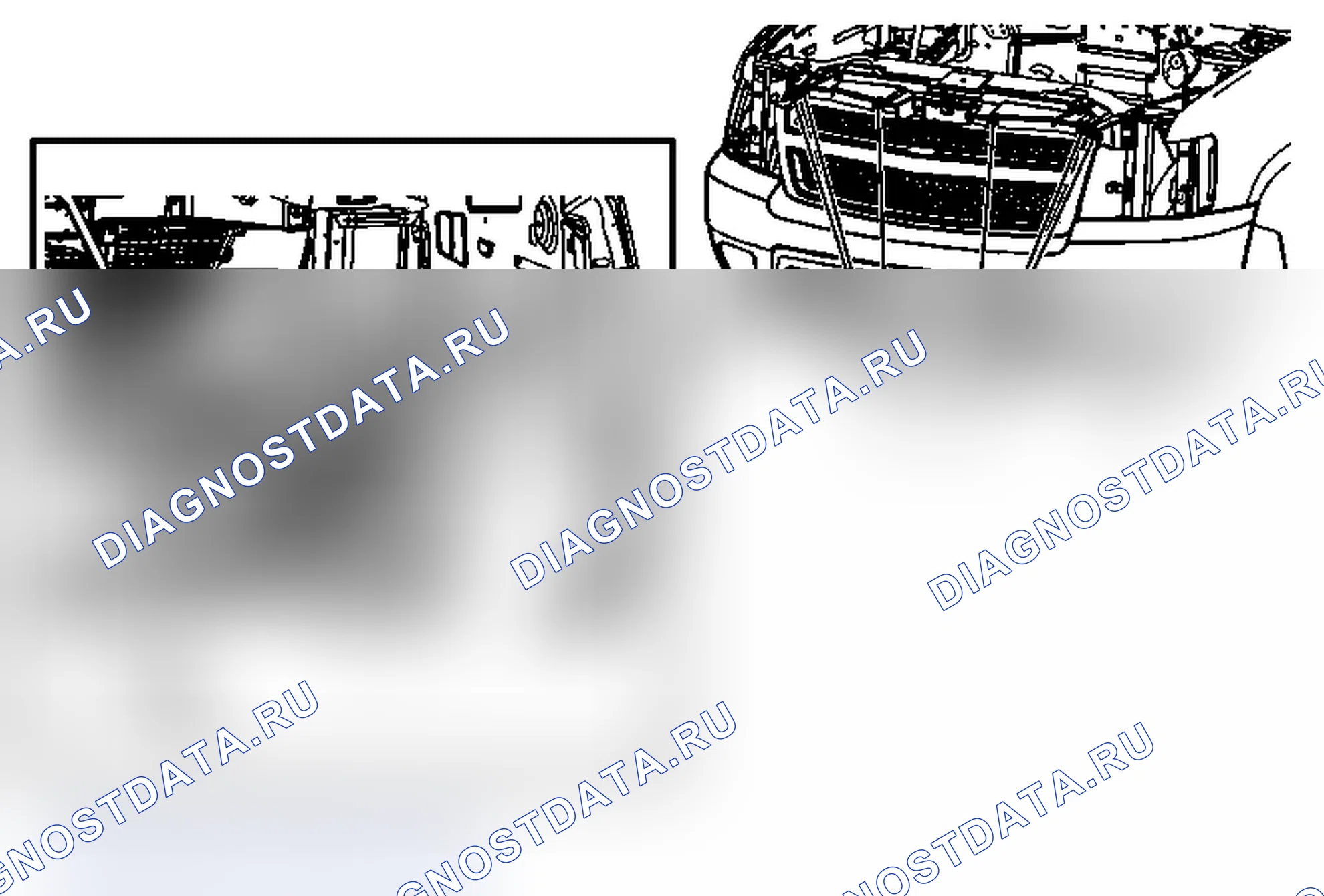 Рис. 54: Замена передней облицовки бампера (лавина). Chevrolet Suburban K2500 GMT900
