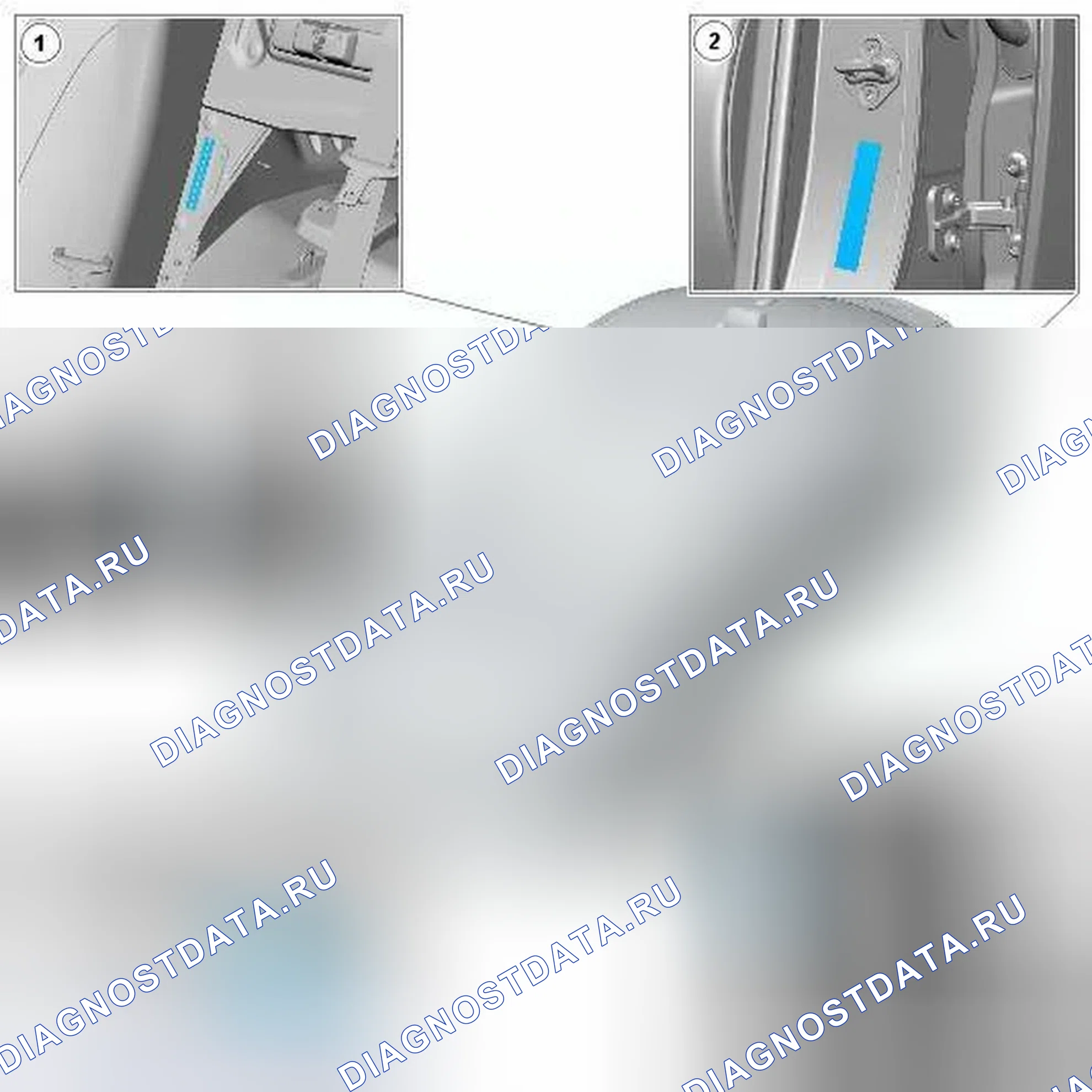 Рис. 45: Идентификационный номер транспортного средства (VIN). Jaguar XF I