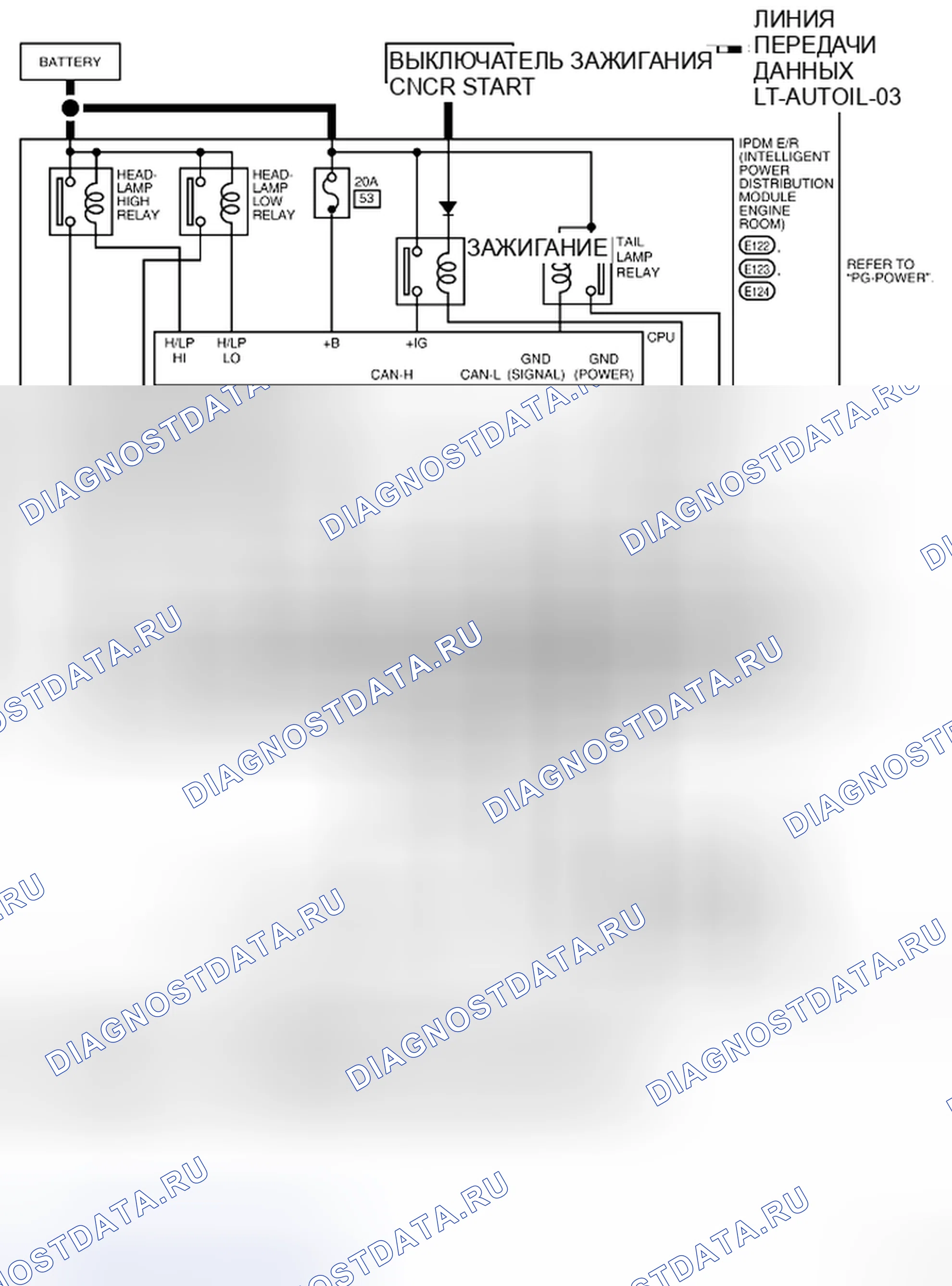 Рис. 46: LT-AUTO / L-03 - электросхема. Nissan Frontier D40