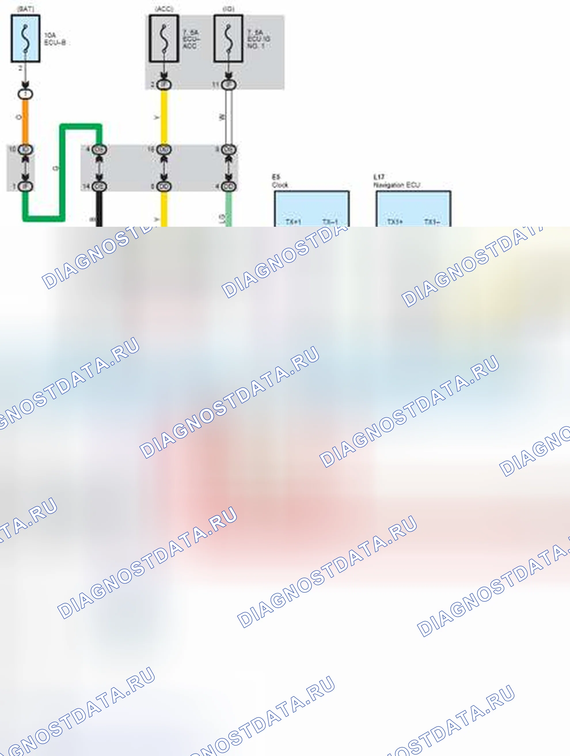 Рис. 90: электросхема системы мультиплексной связи (AVC-LAN) (1 из 2). Toyota Avalon XX30
