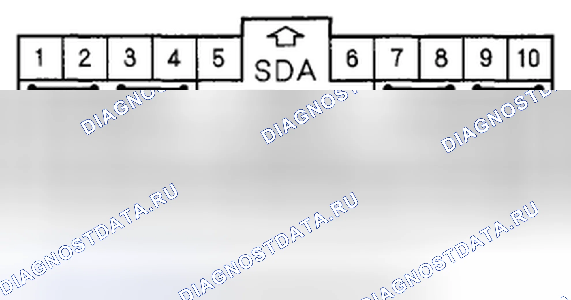Рис. 13: Входы и выходы модуля SRS на разъеме A (28P). Acura CSX I
