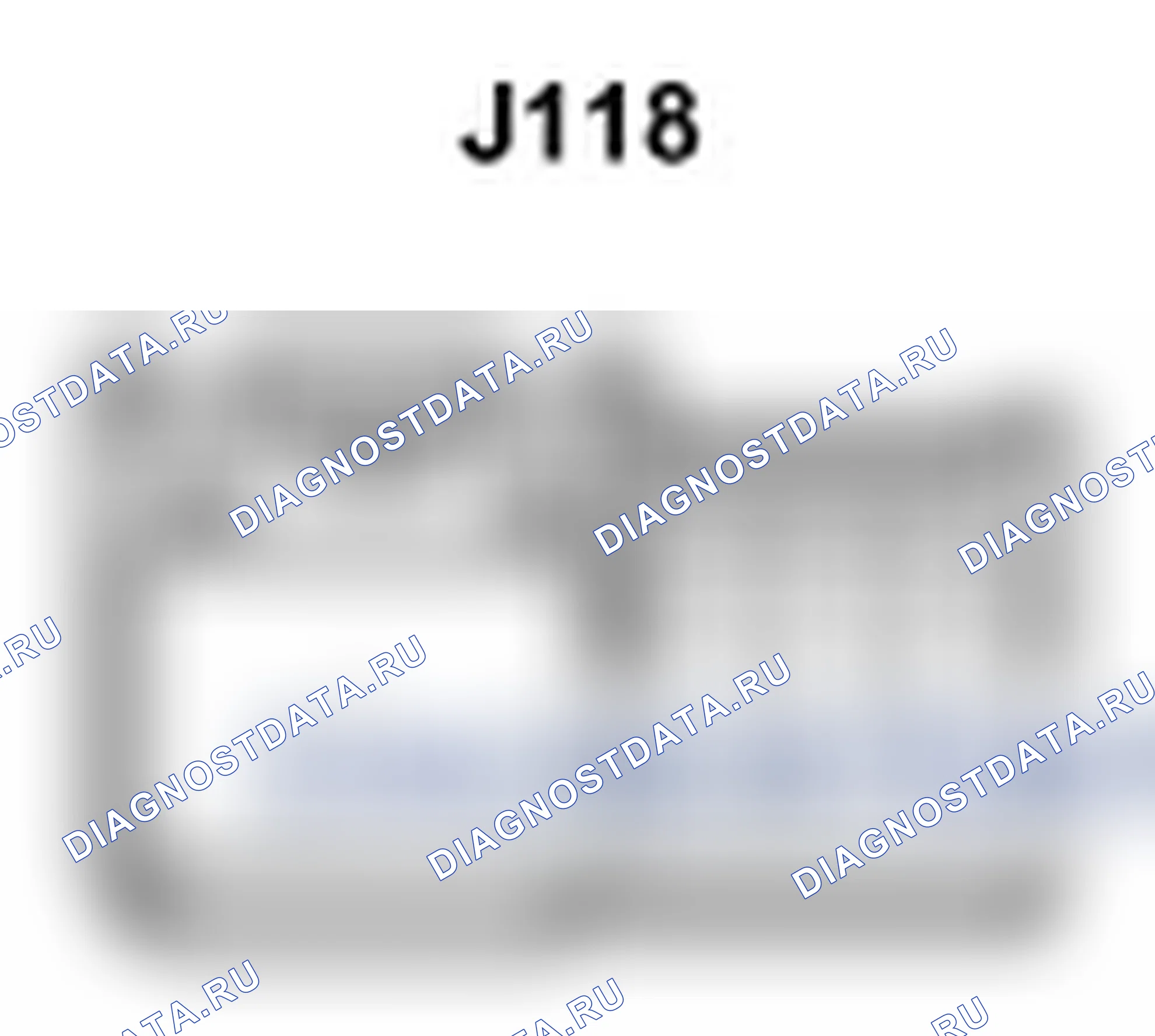 Рис. 346: Вид с торца разъема дисплея навигационного модуля (J118). Lexus IS F I