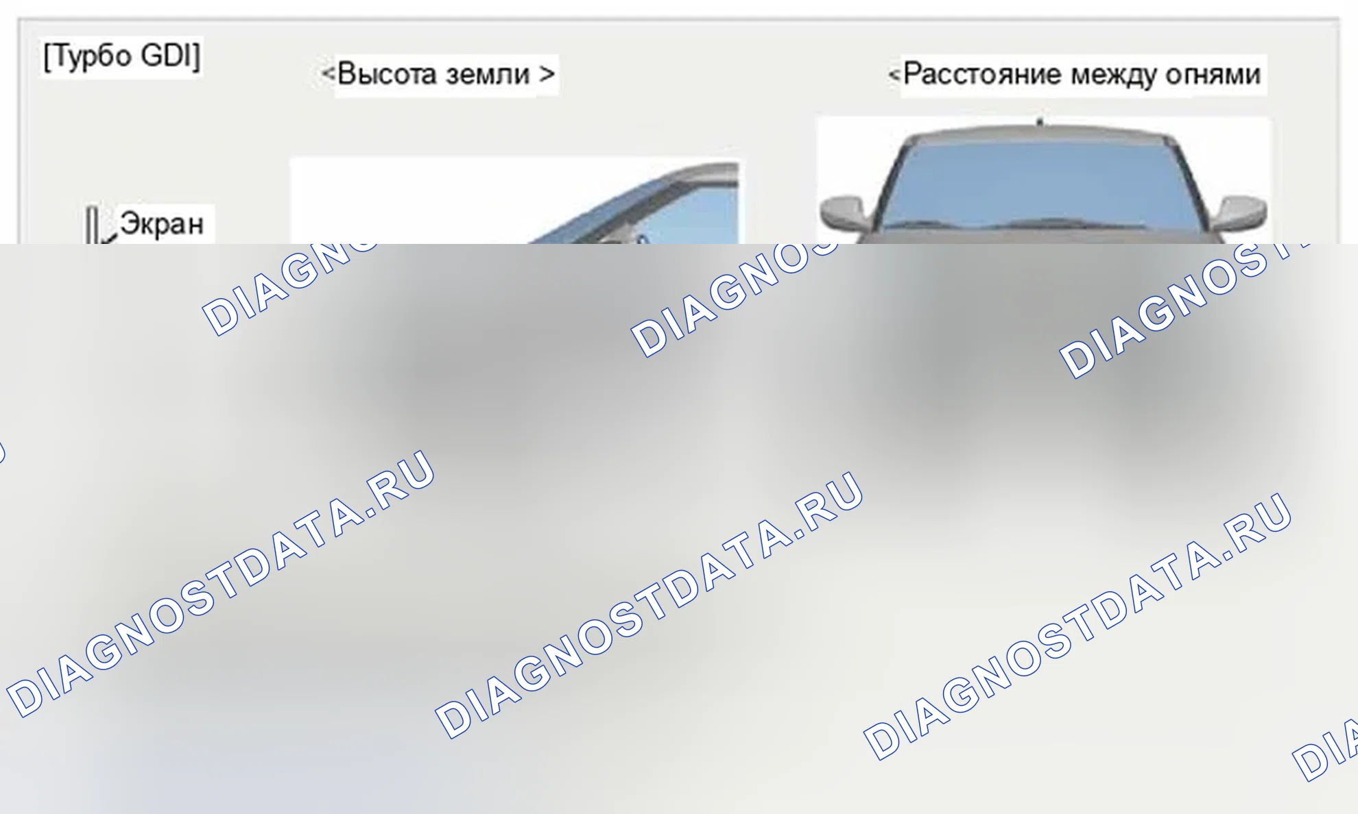Рис. 33: Точка прицеливания фары и противотуманной фары [Turbo GDI]. Hyundai Veloster I