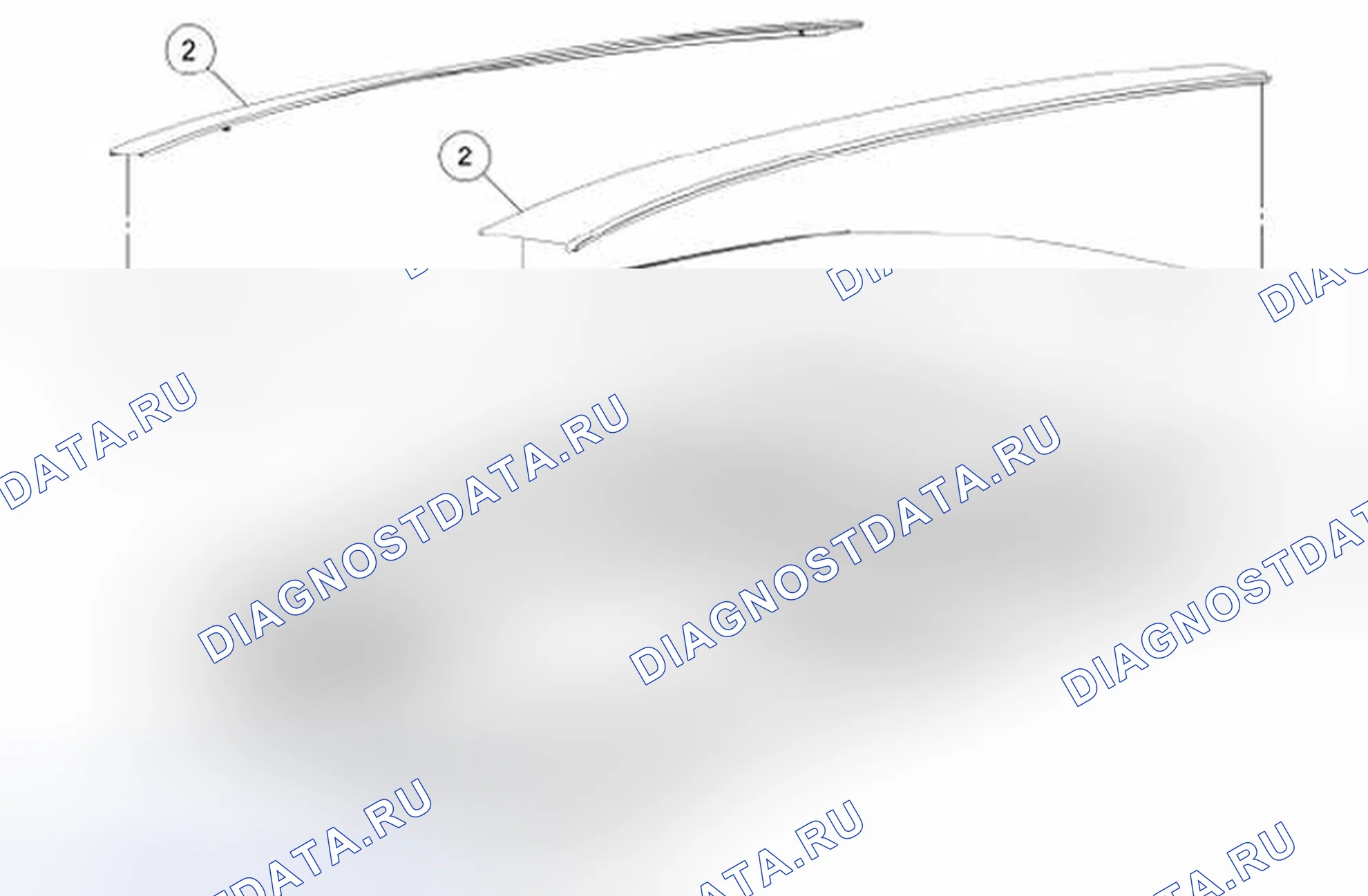 Рис. 78: Внешняя отделка и фиксированное стекло. Hyundai Kona I рестайлинг