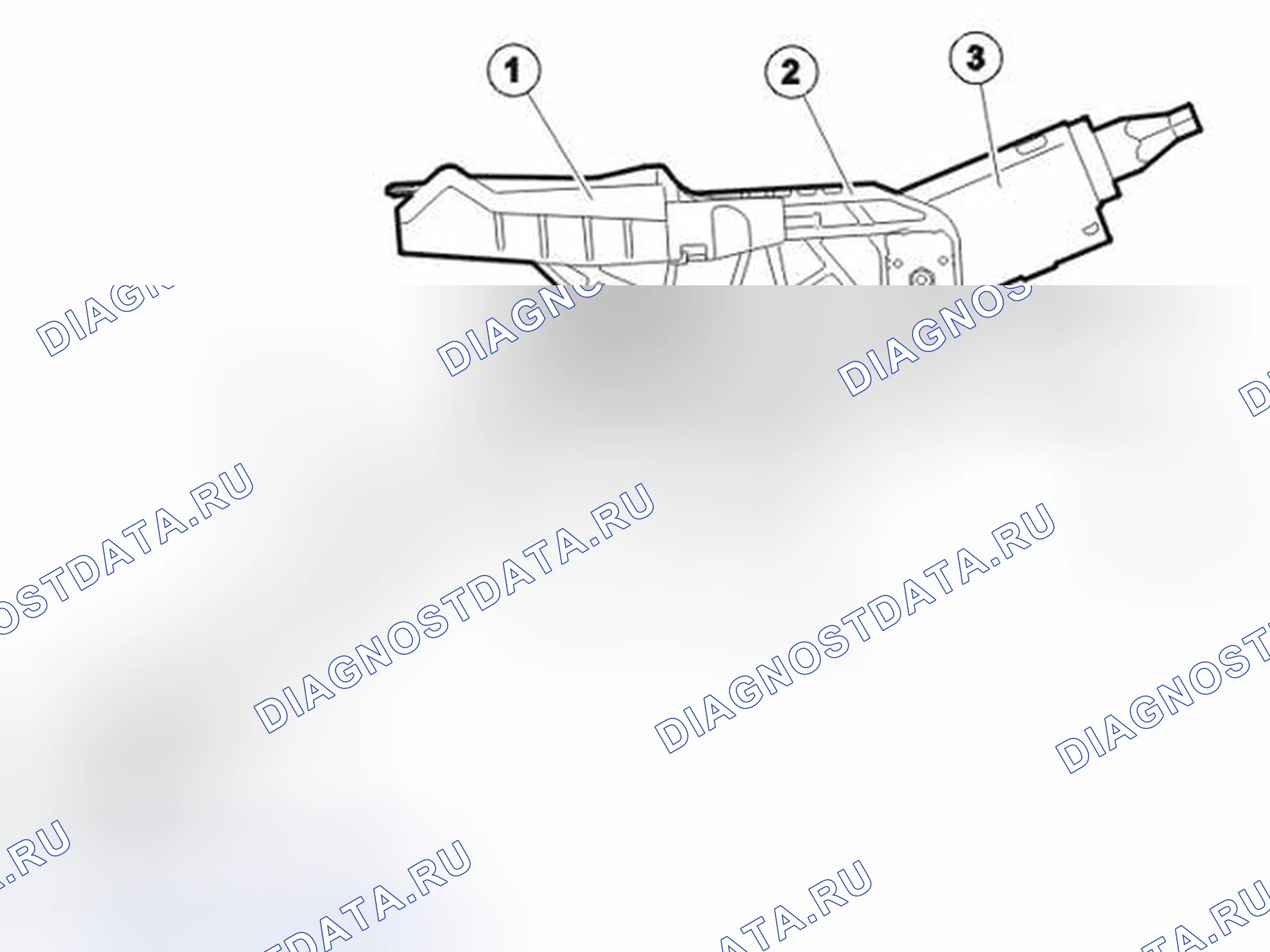 Рис. 3: АДАПТИВНАЯ РУЛЕВАЯ КОЛОНКА, КОНСТРУКЦИЯ. Volvo S80 II