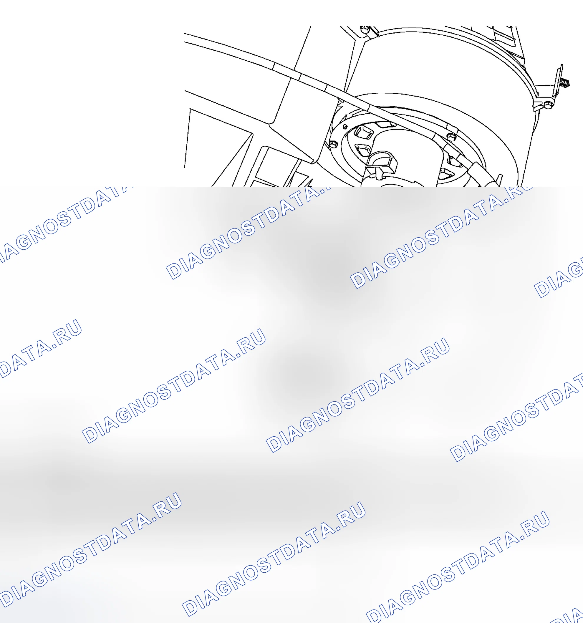 Рис. 9: Резистор двигателя воздуходувки. Hyundai Matrix I