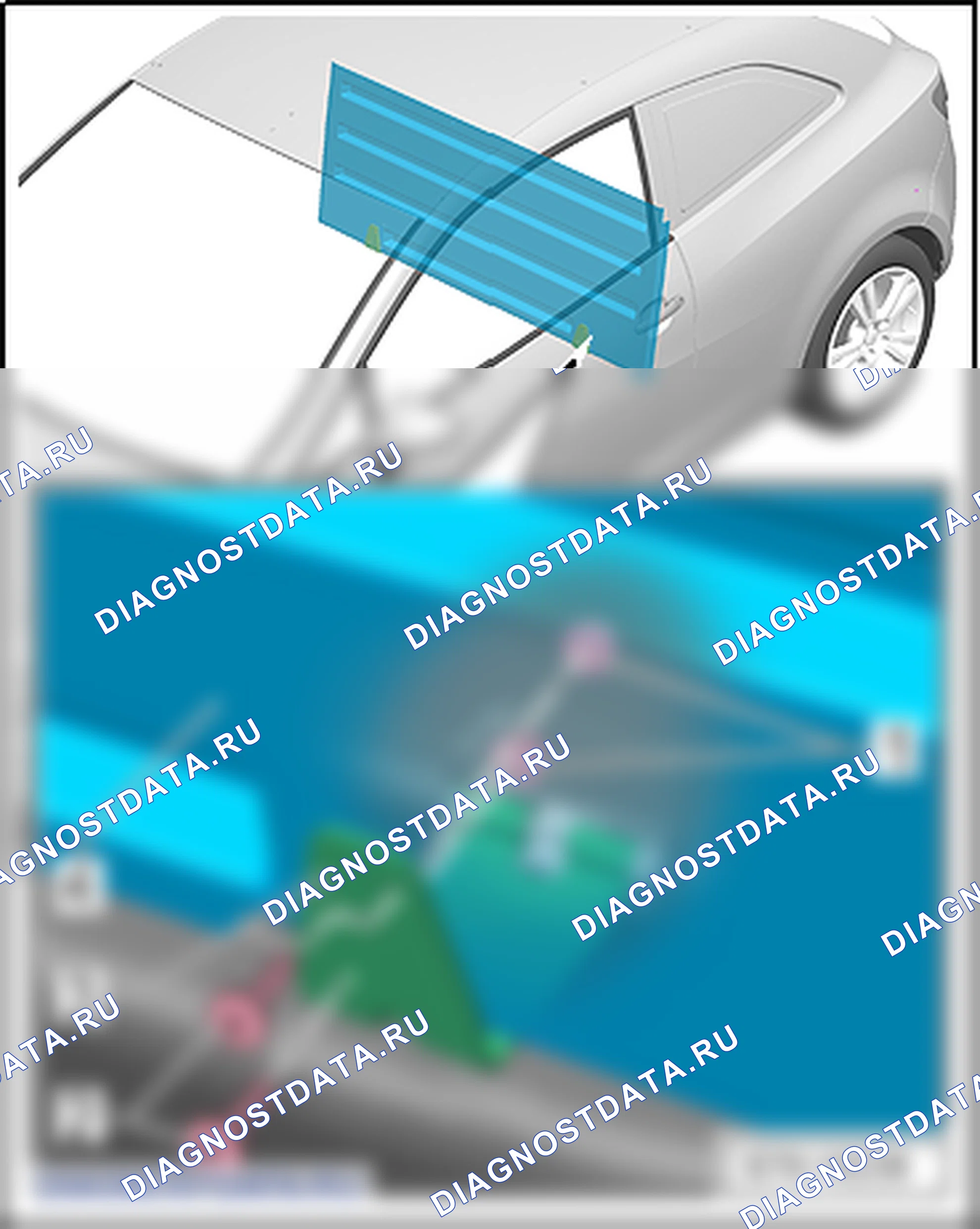 Колонны и боковые панели. SEAT Ibiza IV