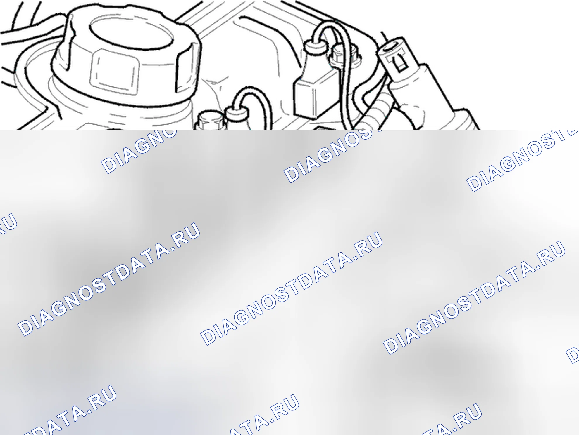 Рис. 17: Снятие крышки и разъемов. Volvo S40 I рестайлинг
