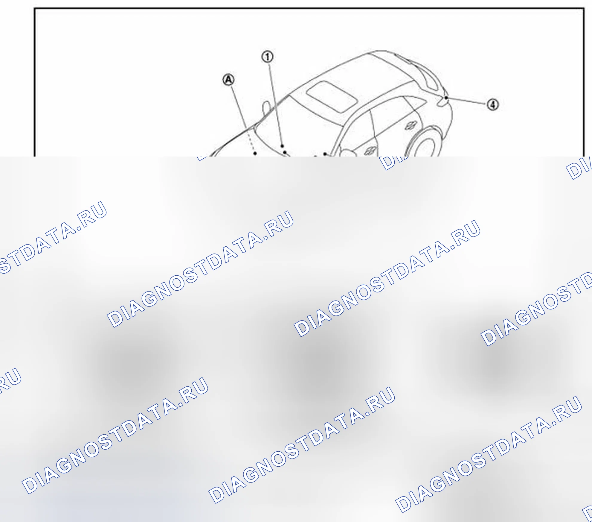 Рис. 11: Расположение компонентов. Infiniti FX35 II рестайлинг