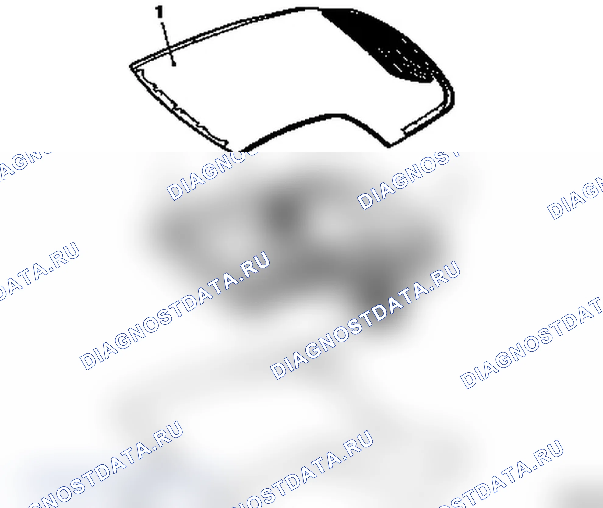 Общий вид деталей складной крыши (модель F67). Opel Astra G