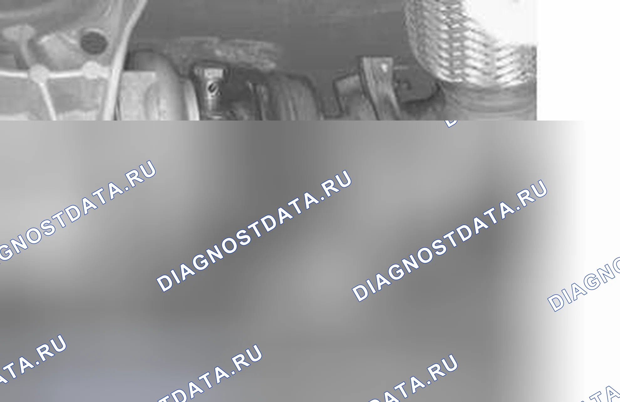 Рис. 54: Демонтаж масляной трубы. Volvo V70 II рестайлинг