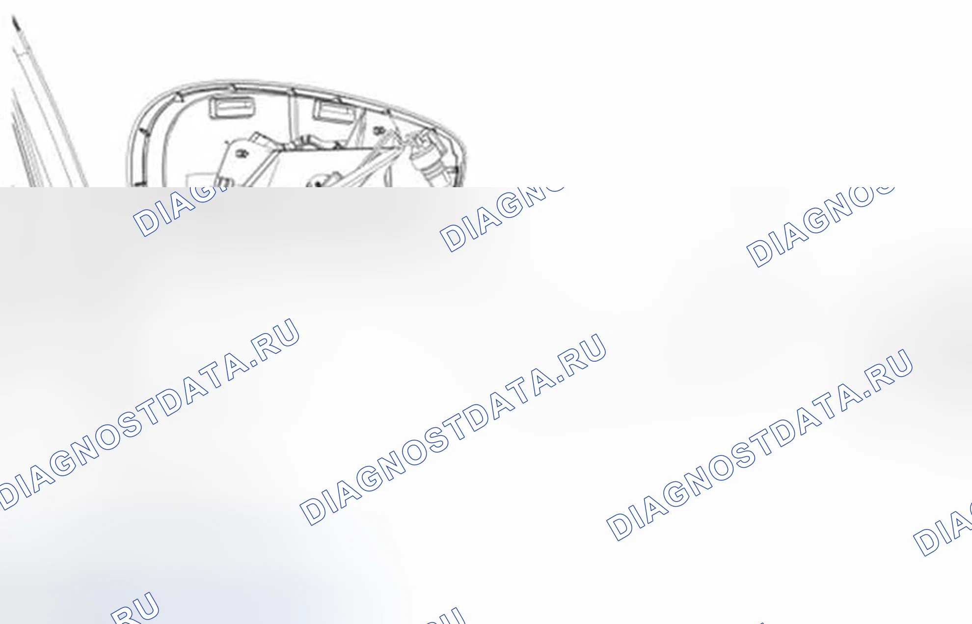 Рис. 101: Сигнальная лампа поворота - внешнее зеркало заднего вида. Ford Fiesta Mk6