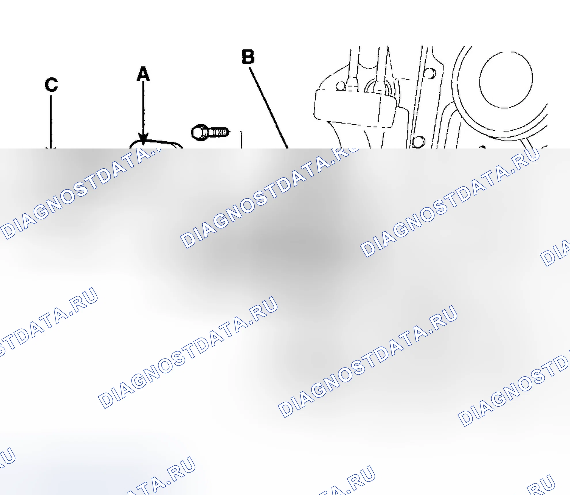 Рис. 431: ВОДЯНОЙ НАСОС. Hyundai Tucson I