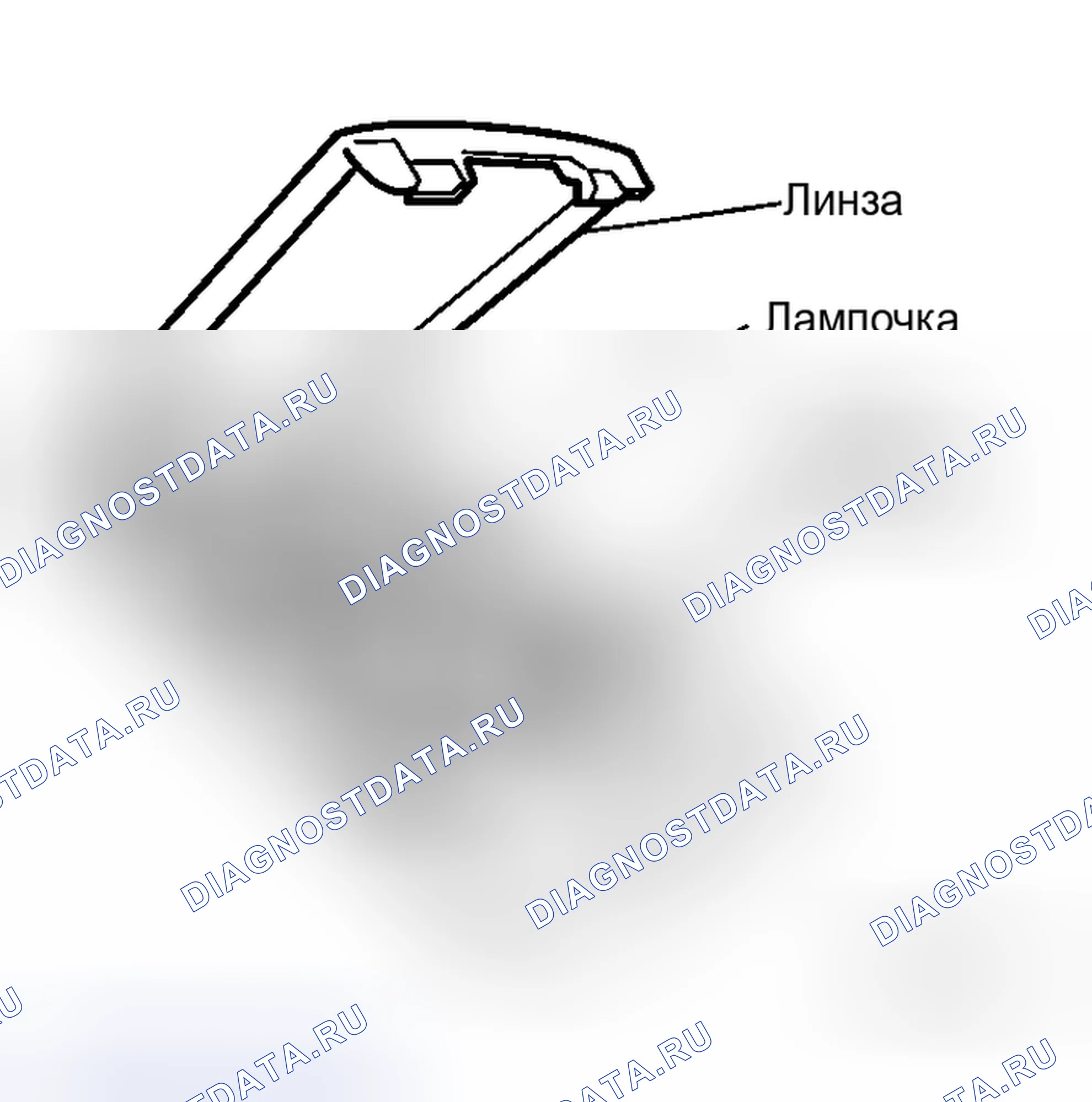 Рис. 285: КОМНАТНАЯ ЛАМПА. Honda Integra I