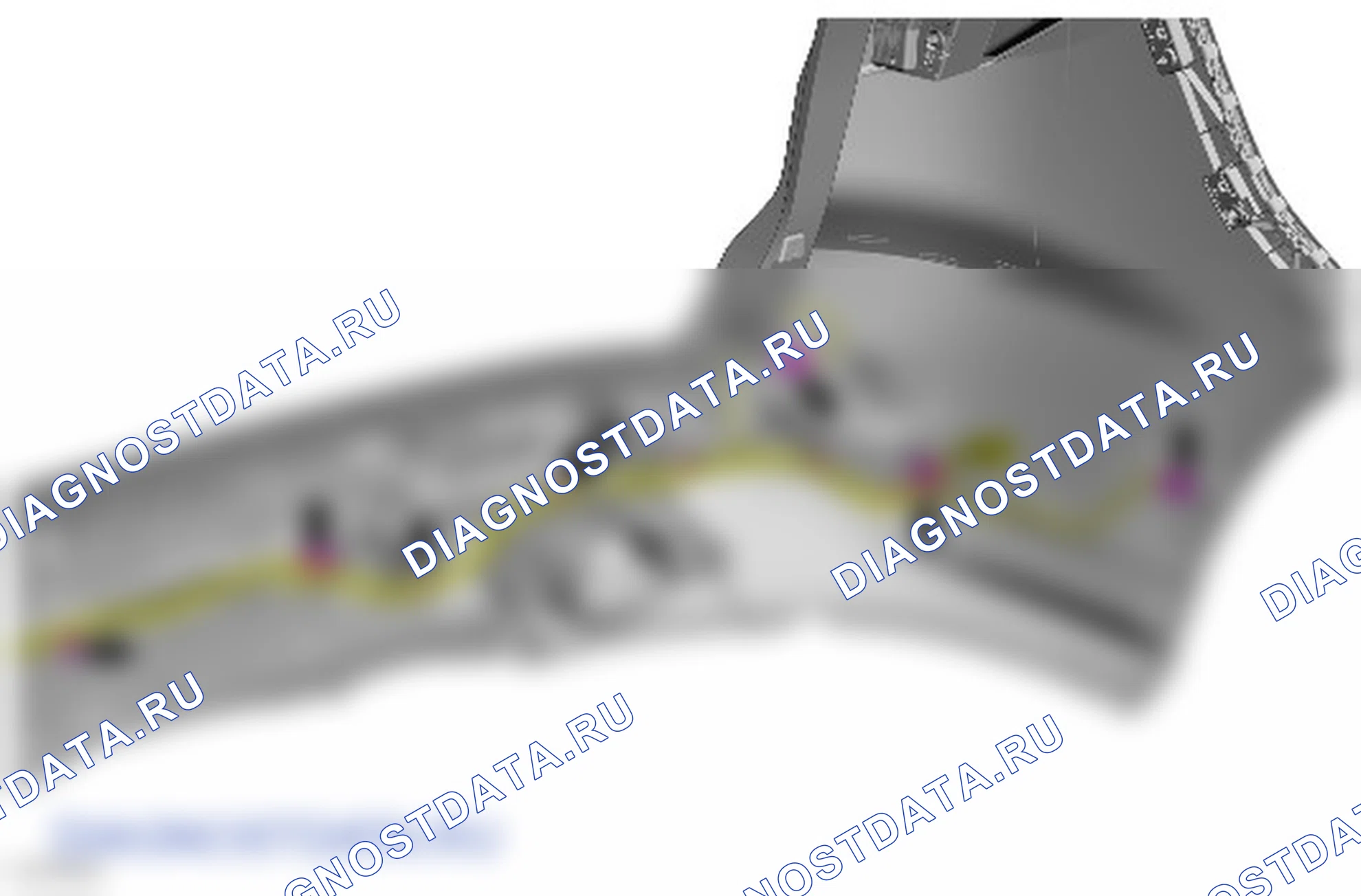 Как снять и установить жгут электропроводки заднего бампера. Ford Galaxy III