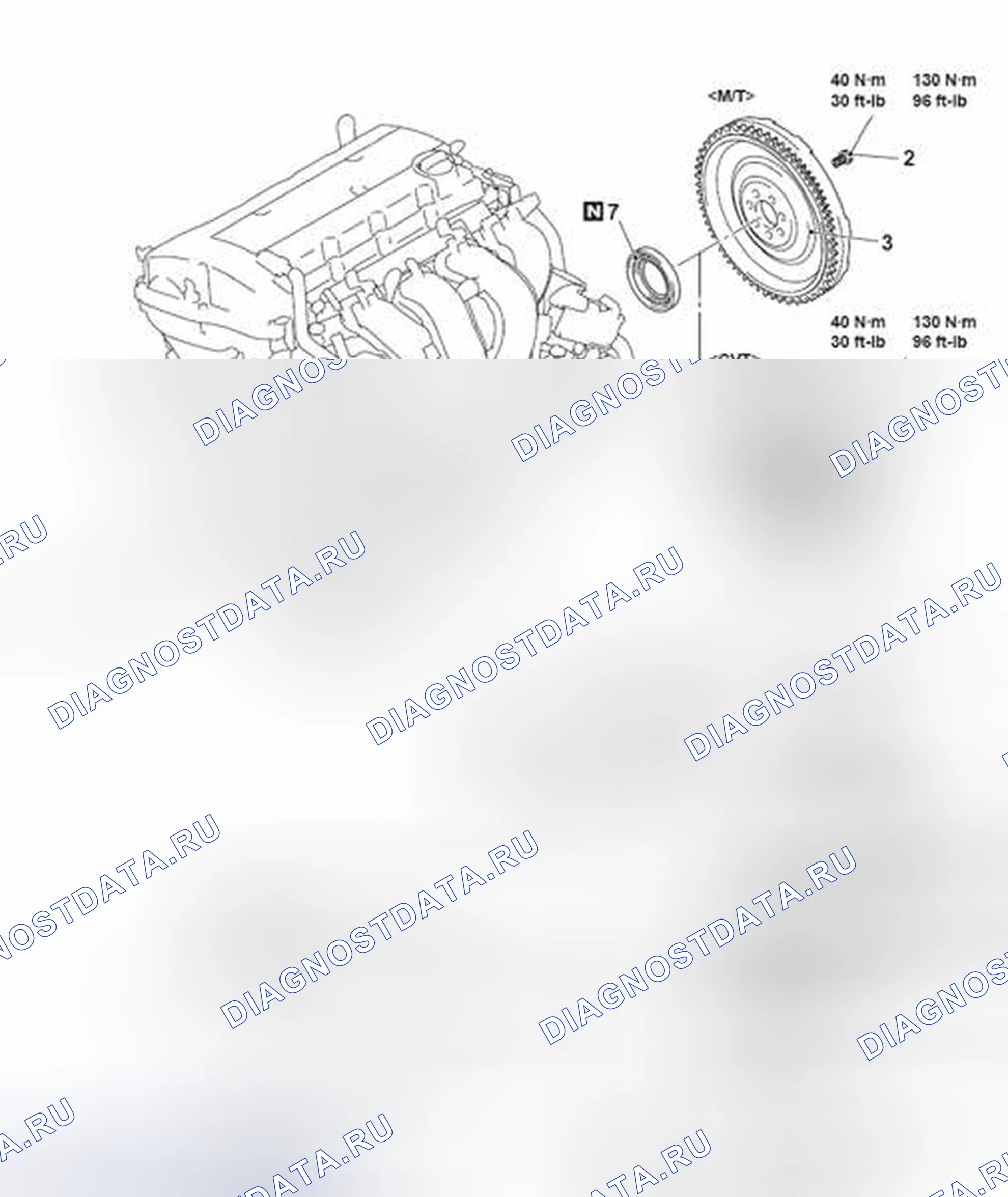 Рис. 1: ДЕМОНТАЖ И МОНТАЖ. Honda Domani MB