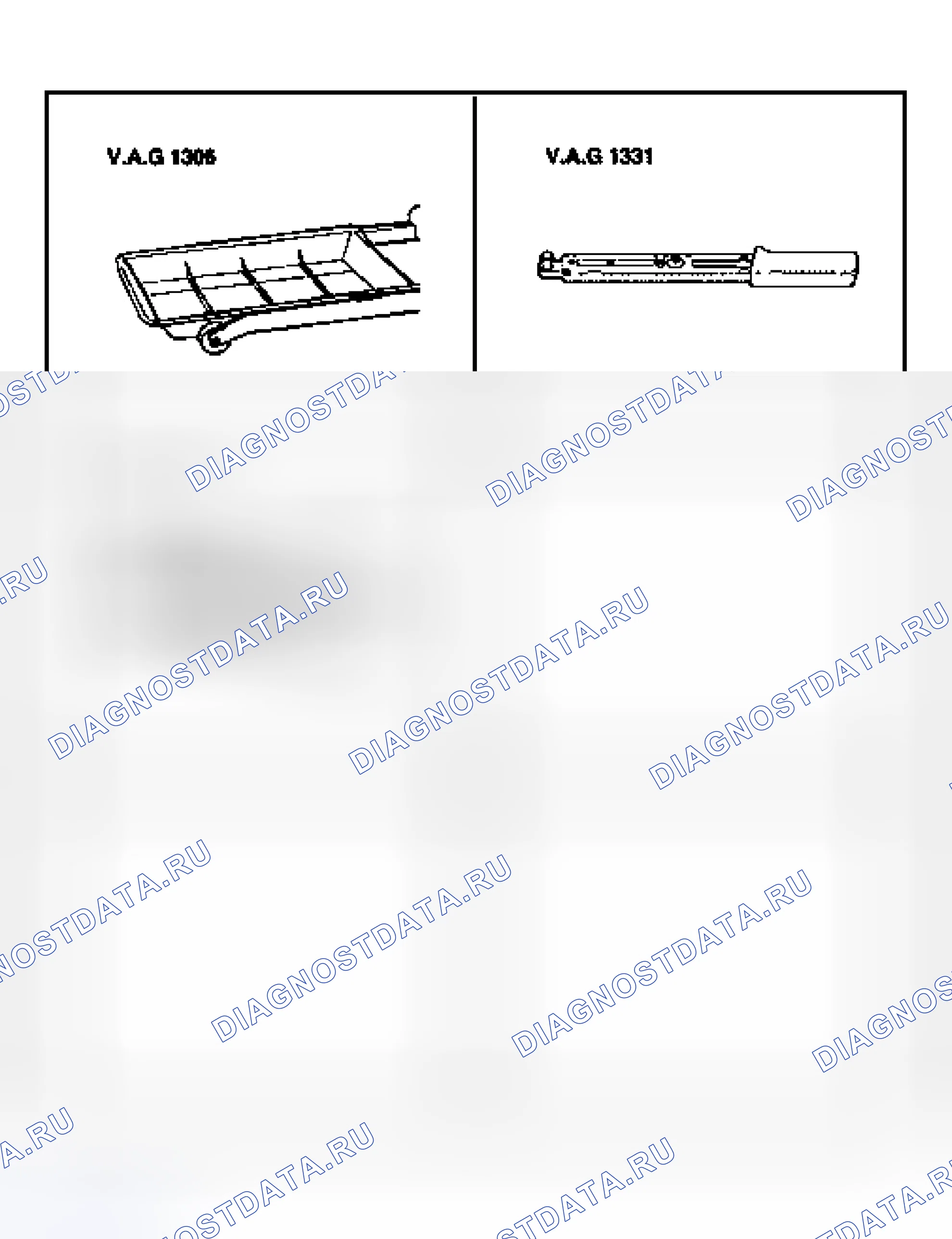 Рис. 34: Специальные инструменты. Volkswagen Golf Mk4