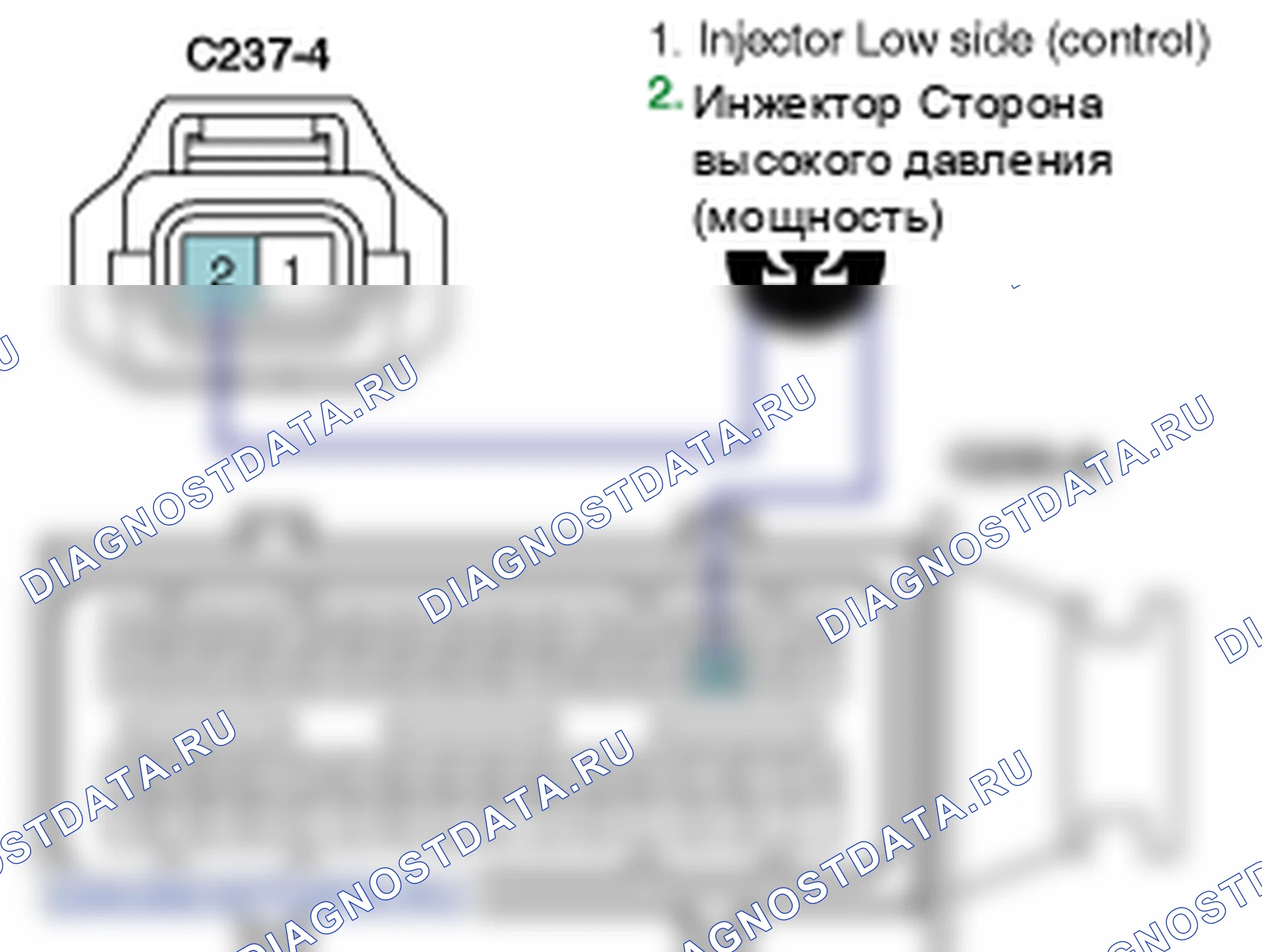 Контроль проводов — P0204. Hyundai Santa Fe CM