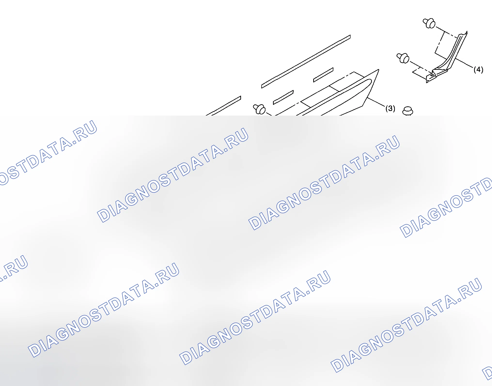 Рис. 8: СПОЙЛЕР БОКОВЫХ ПОДОКОННИКОВ. Honda WR-V I