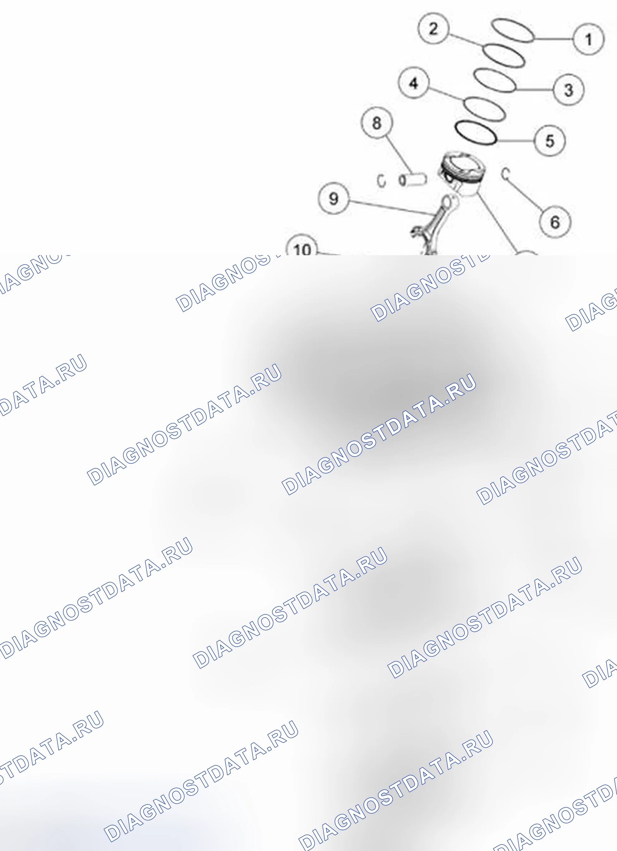 Рис. 436: Нижний двигатель (Вид 2). Ford Explorer V