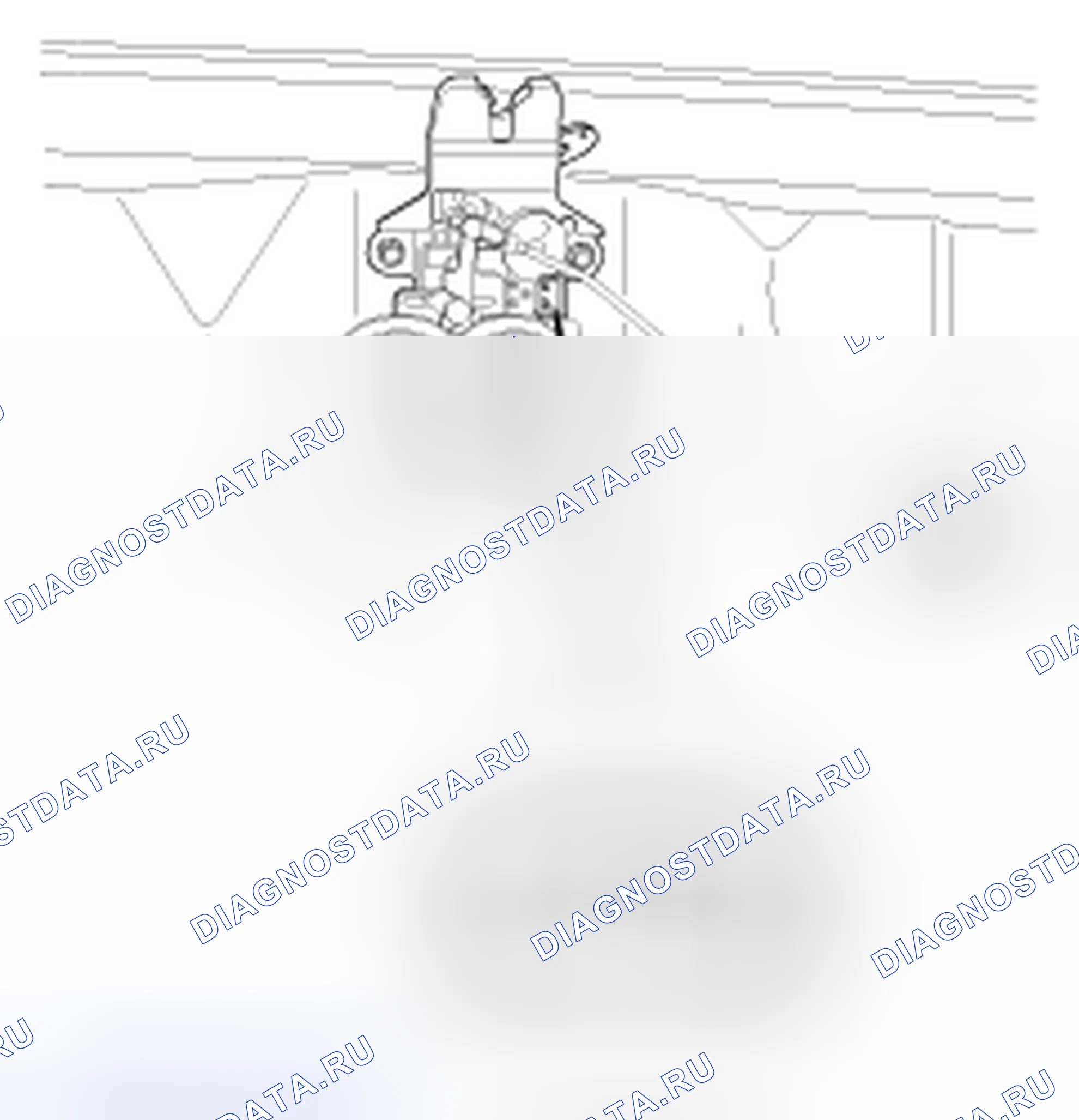 Рис. 53: Проверка открытого переключателя крышки багажника. Kia Magentis II рестайлинг