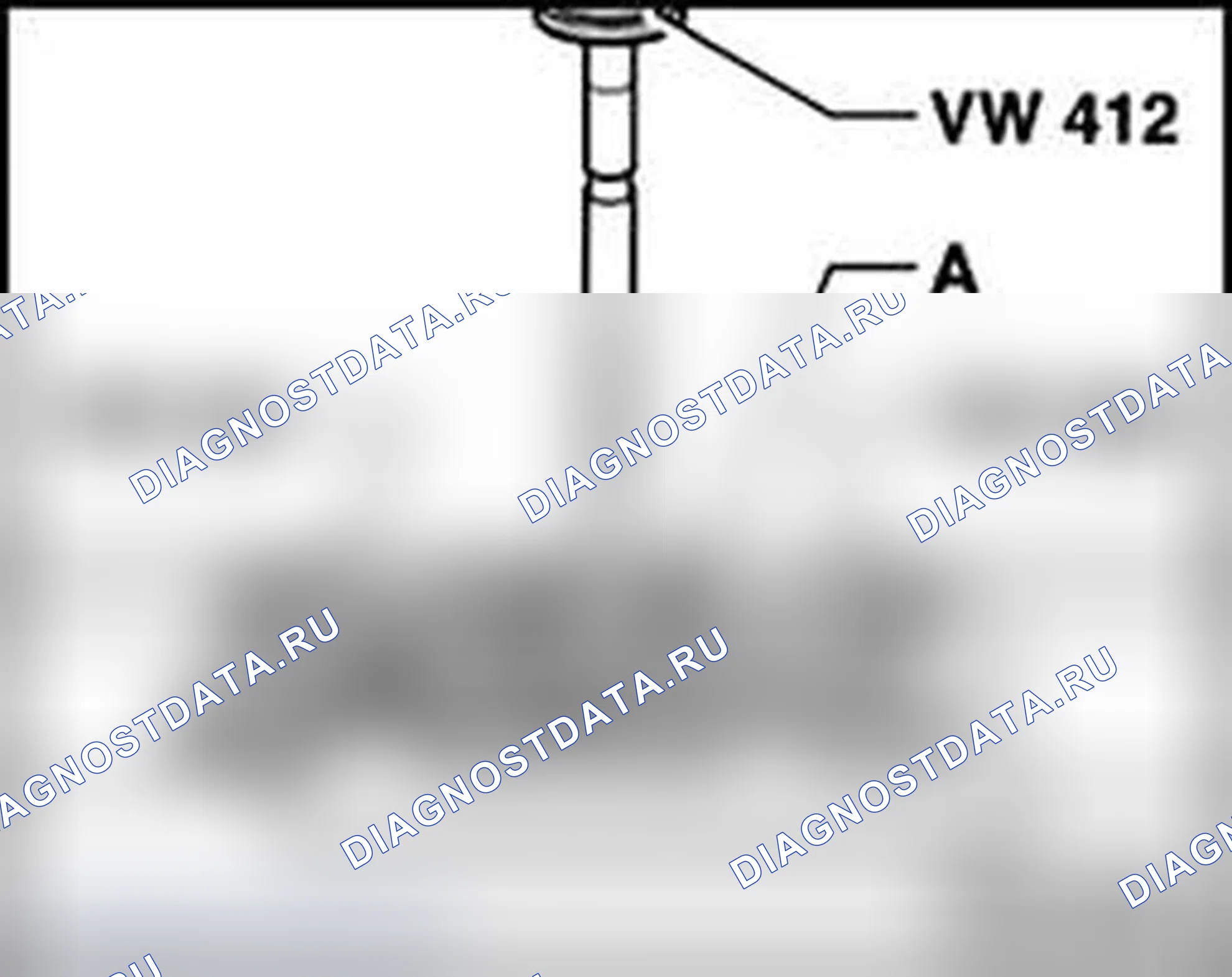 Рис. 482: Отжим внутренней обоймы для двойного конического роликоподшипника. Audi A4 B6