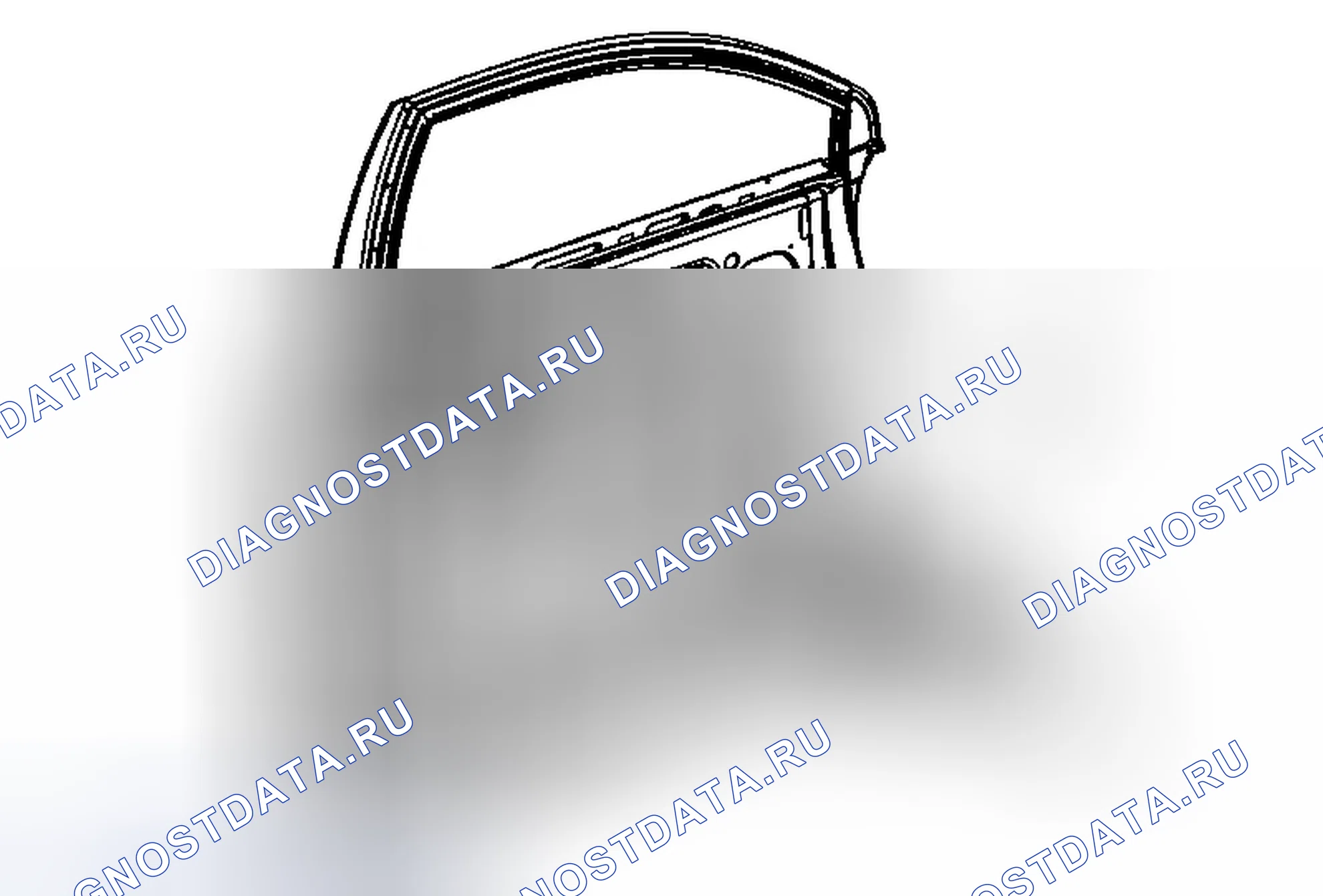 Рис. 32: Замена нижнего динамика передней боковой двери радиоприемника. Chevrolet Captiva I рестайлинг