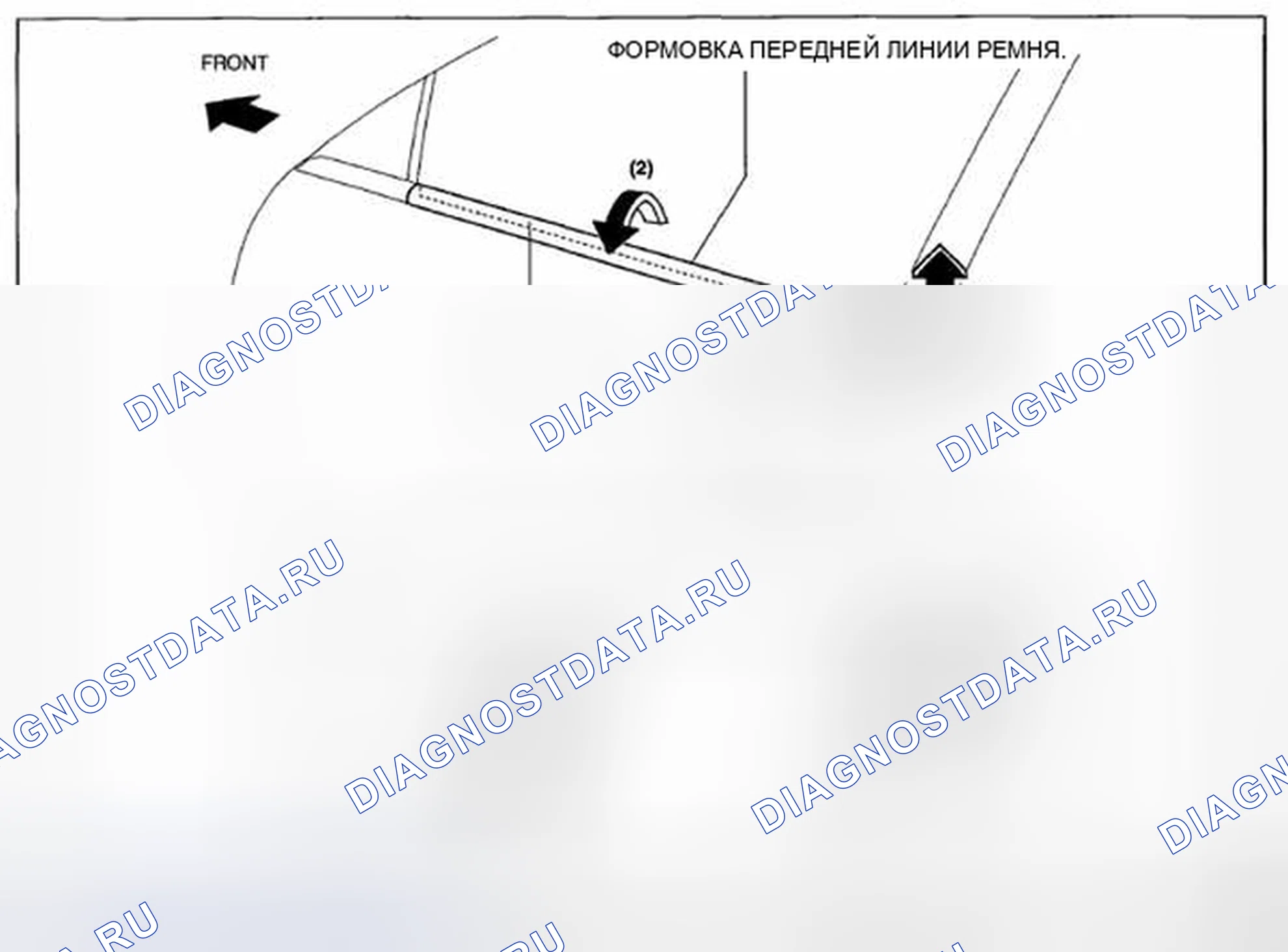 Рис. 13: ДЕМОНТАЖ / МОНТАЖ ПЕРЕДНЕЙ ЛИНИИ BELTLINE. Honda CR-V IV рестайлинг