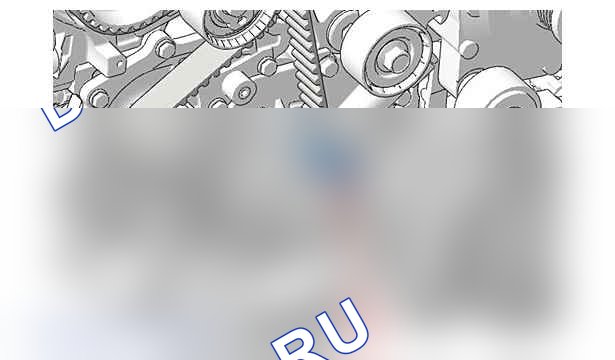 Снятие - установка: ремень ГРМ — b1ek20ud. Peugeot 407 I