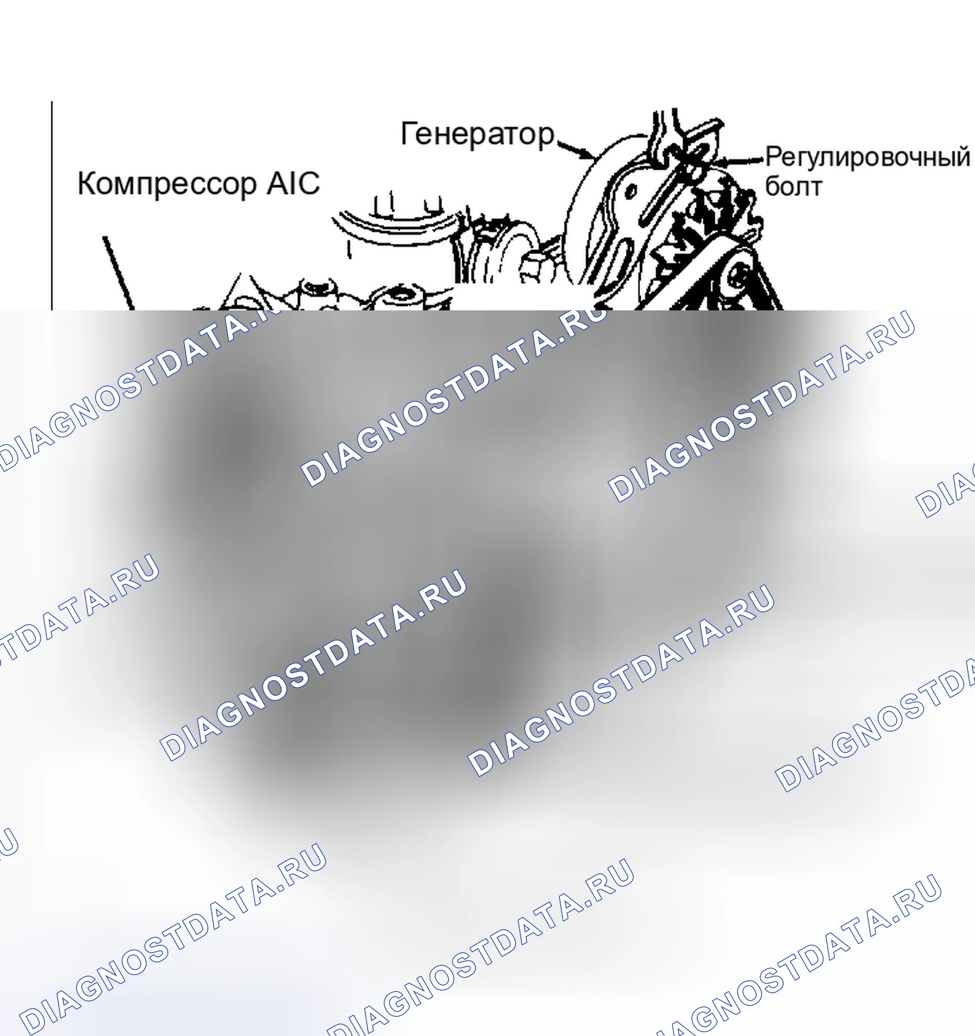 Рис. 6: ПРОКЛАДКА СЕРПАНТИННОГО РЕМНЯ (CROWN VICTORIA&GRAND MARQUIS). Hyundai Matrix I рестайлинг 2