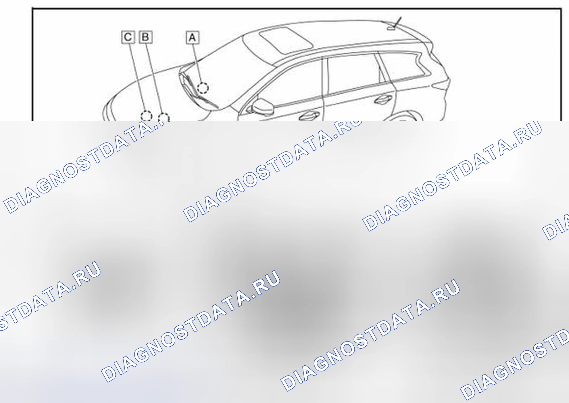 Рис. 7: Расположение компонентов. Infiniti QX60 I
