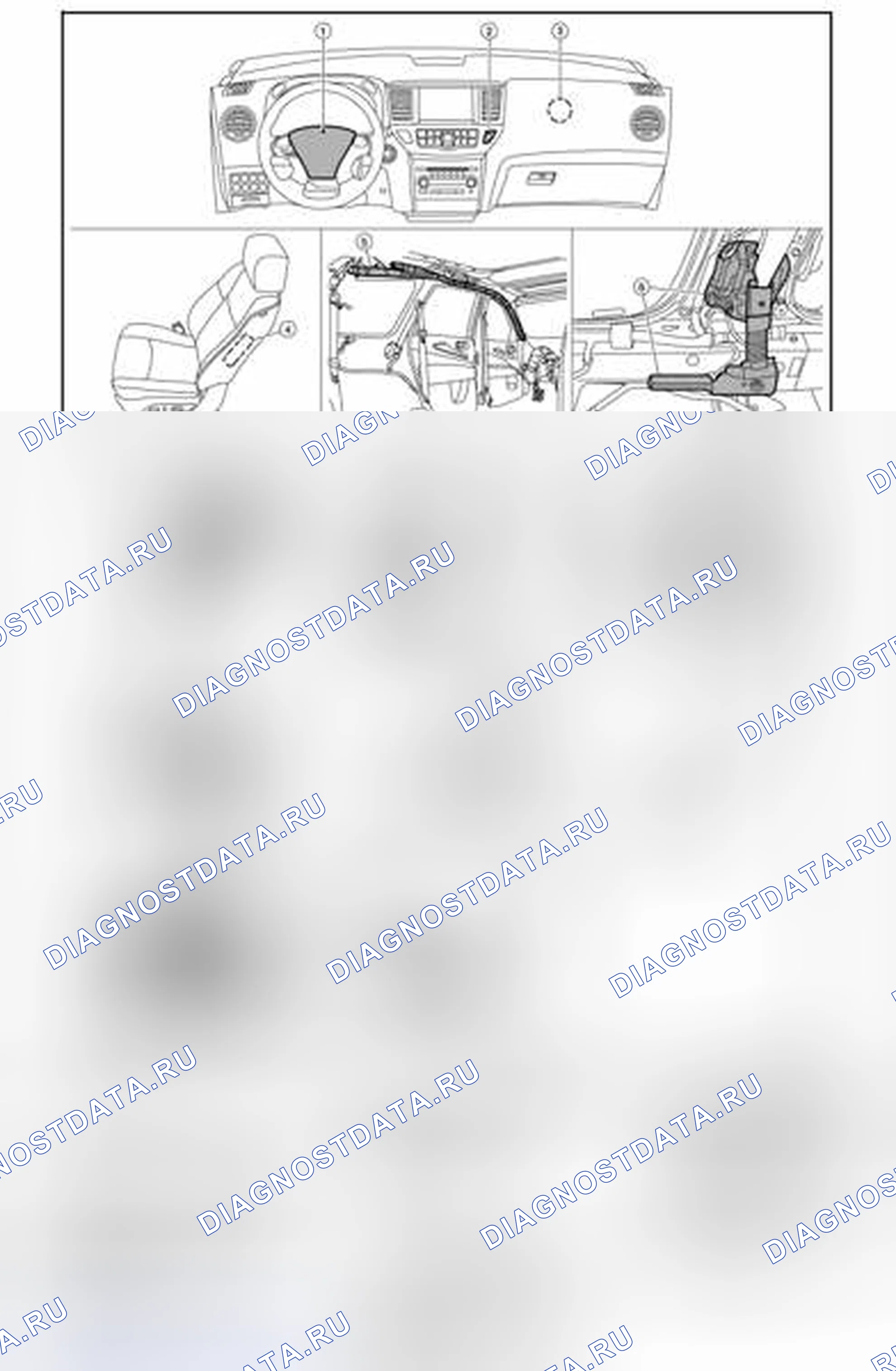 Рис. 50: Расположение компонентов. Nissan Pathfinder IV рестайлинг