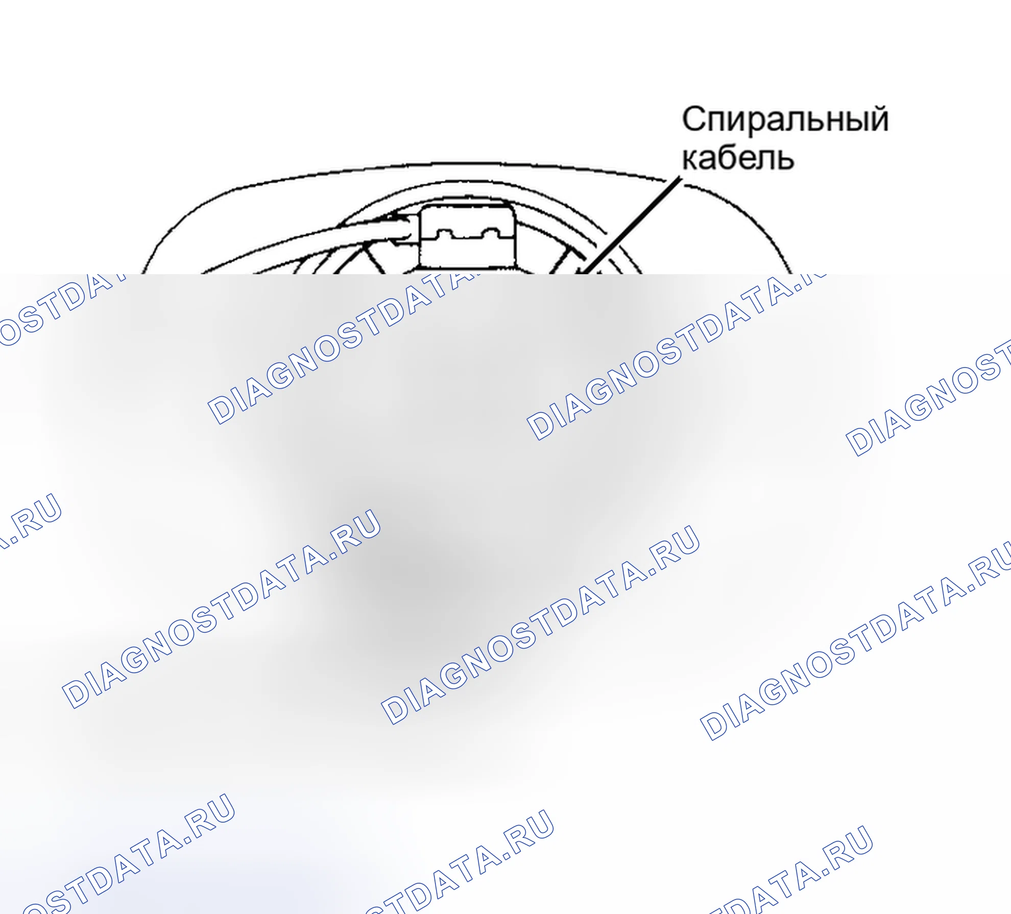 Рис. 16: СПИРАЛЬНЫЙ КАБЕЛЬ. Toyota Celica T180