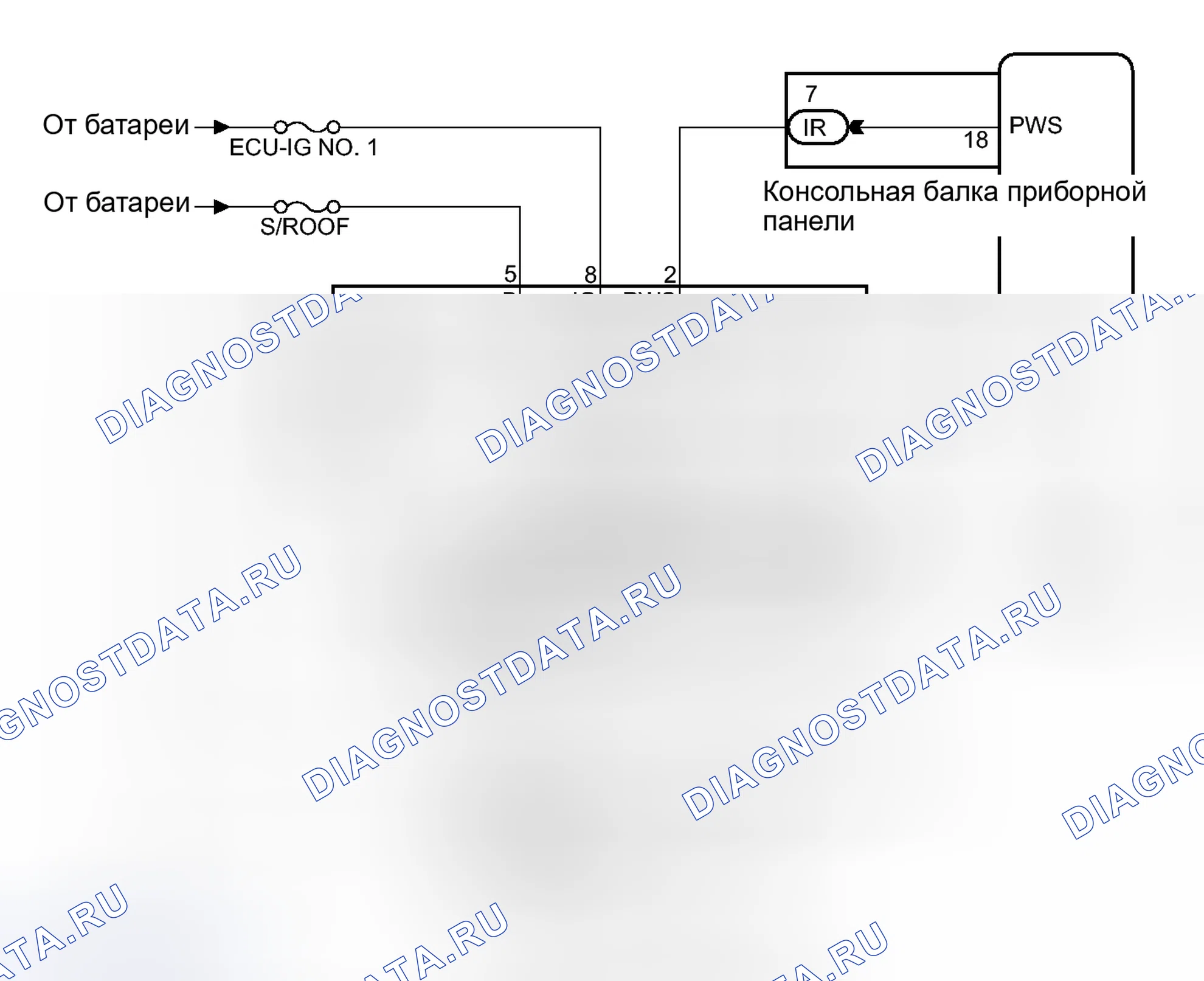 Рис. 7: СХЕМА СИСТЕМЫ. Toyota Avalon XX30 рестайлинг 2
