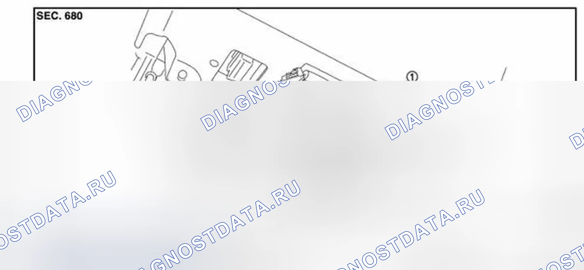 Рис. 33: СТОРОНА ВОДИТЕЛЯ: Вид в разобранном виде. Infiniti FX35 II