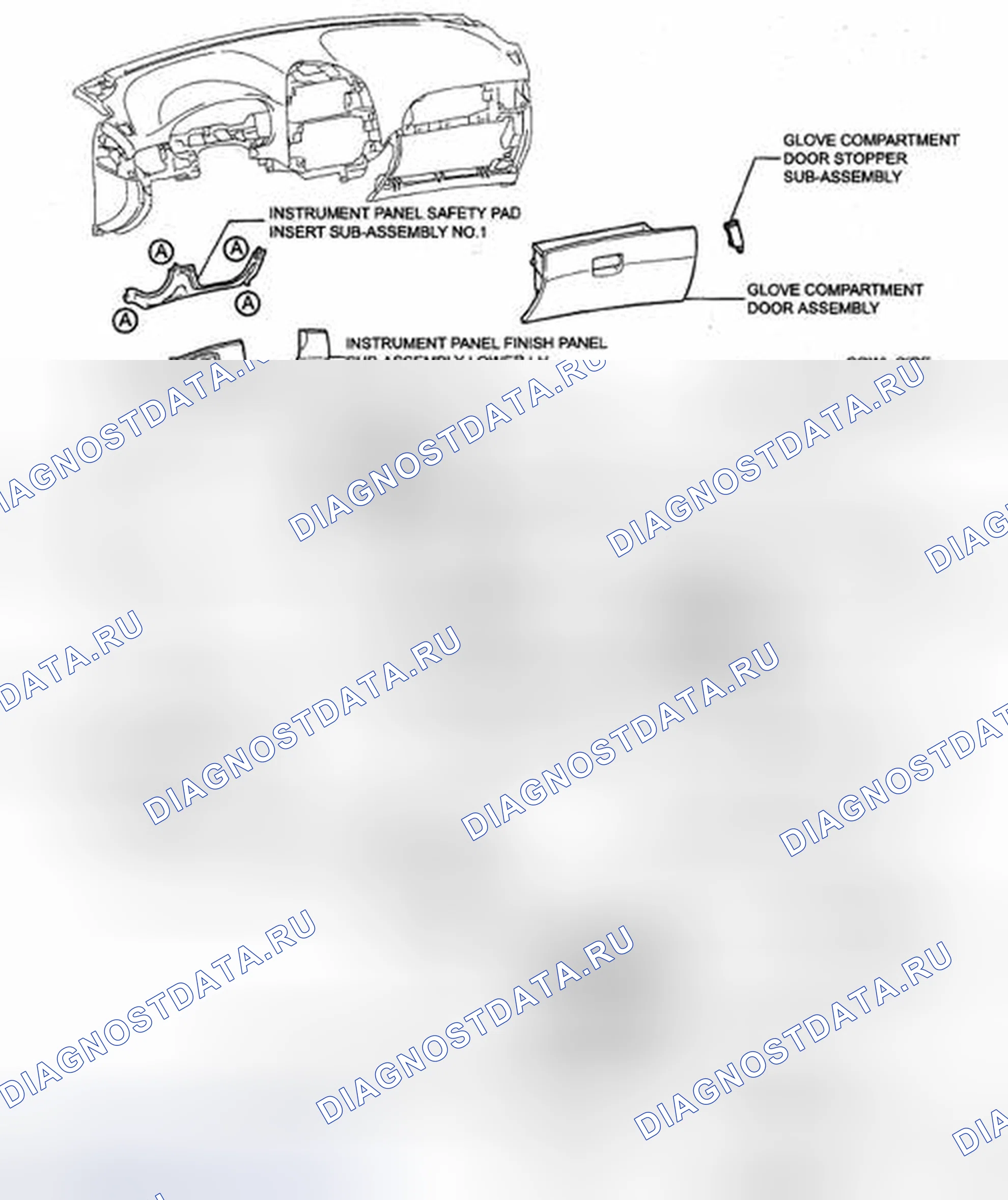 Рис. 345: КОМПОНЕНТЫ. Toyota Sienna II рестайлинг