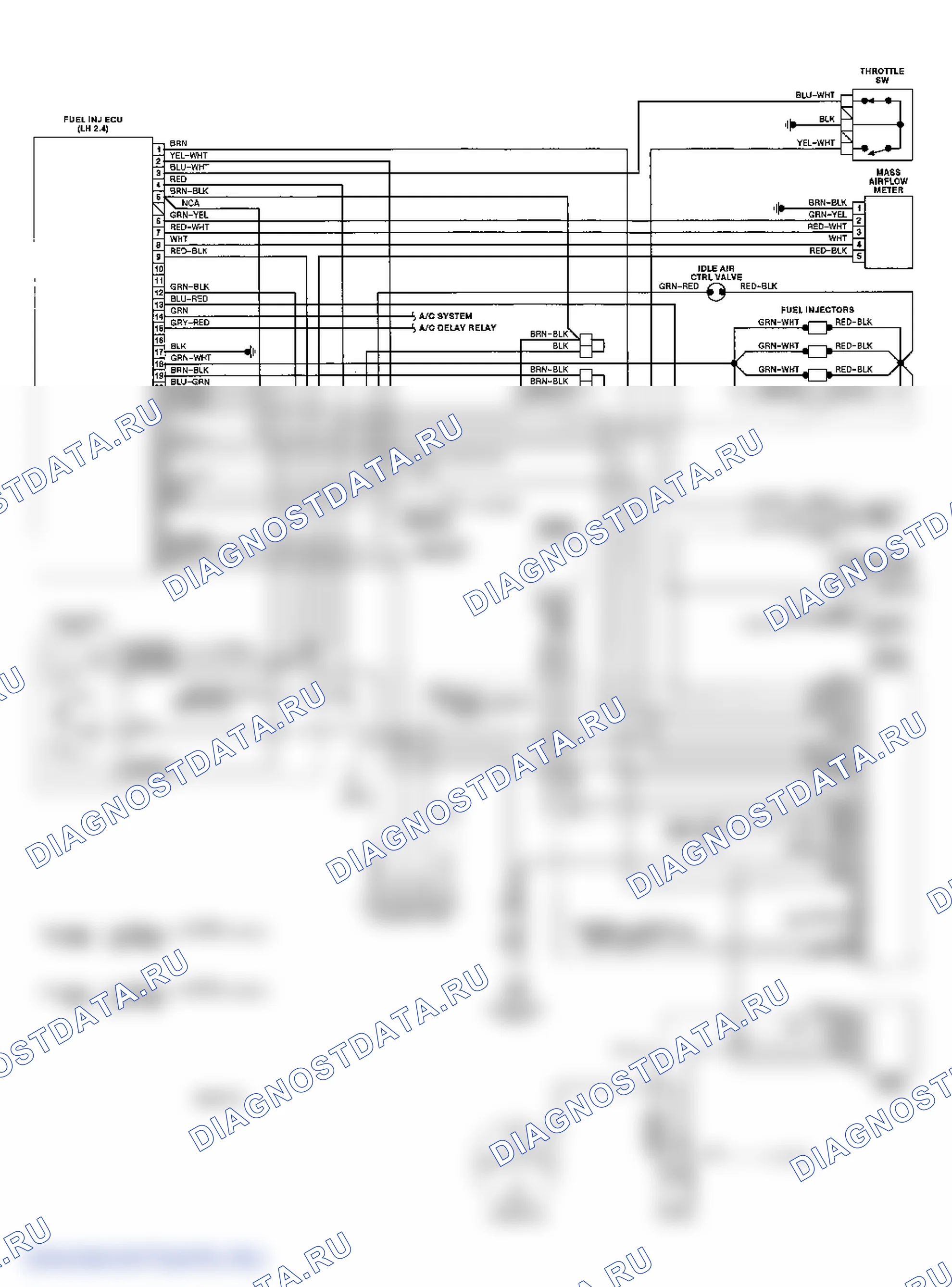 Wiring Diagram (240 2.3L). Volvo 940 I