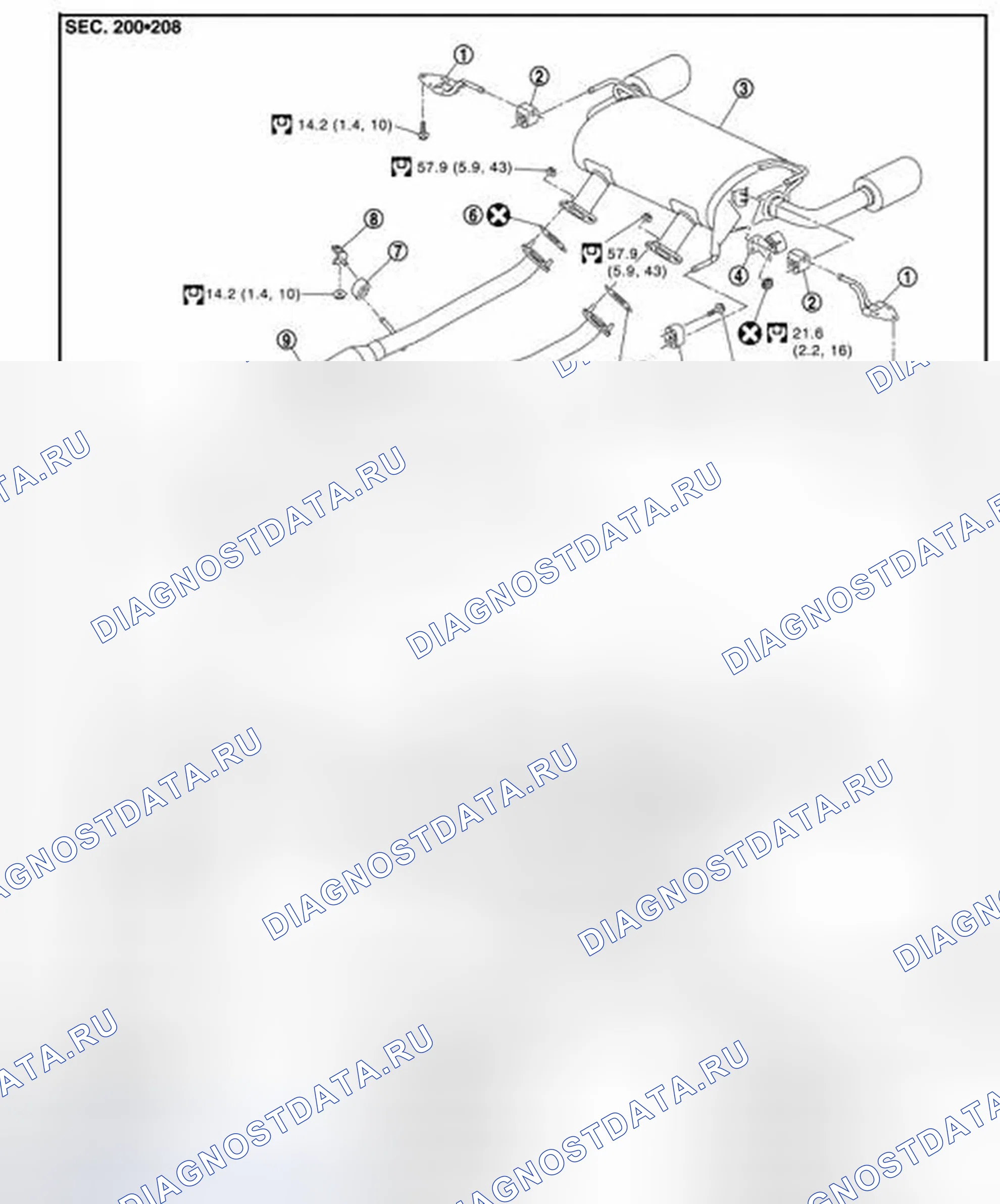 Рис. 2: Разнесенный вид. Infiniti FX35 II рестайлинг