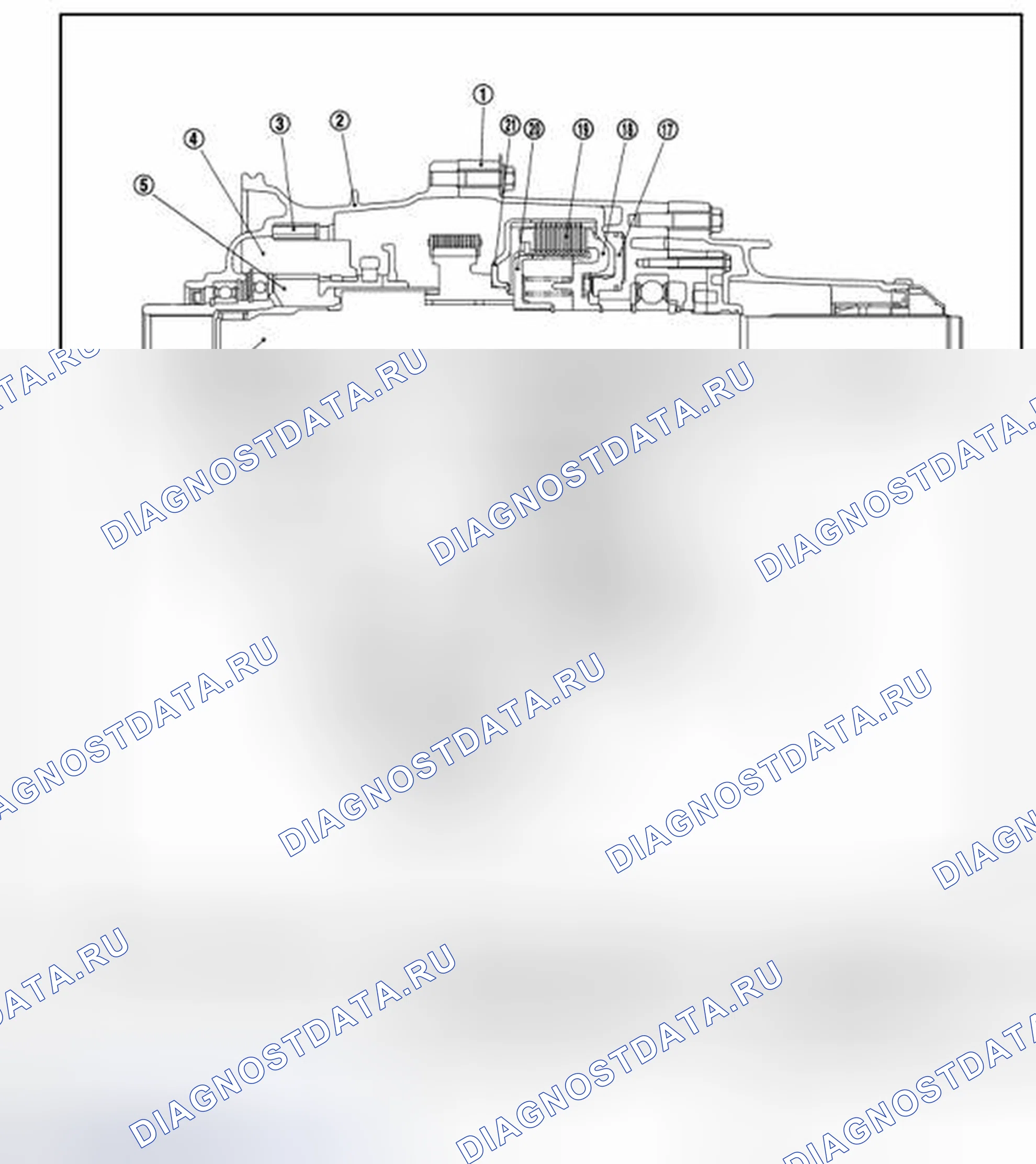 Рис. 319: Поперечное сечение. Nissan Pathfinder III рестайлинг