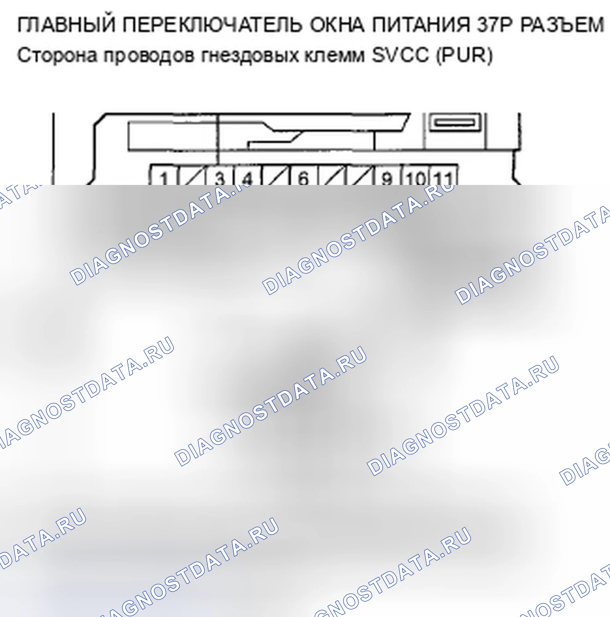 Рис. 105: расшифровка кода ошибки B1125: Импульсная неисправность двигателя A окна питания водителя; расшифровка кода ошибки B1126: Двигатель B окна управления. Acura TSX II