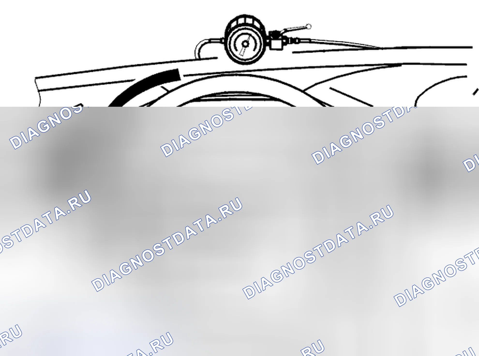 Рис. 238: Проверка баланса при повороте рулевого колеса влево. Volvo C70 I
