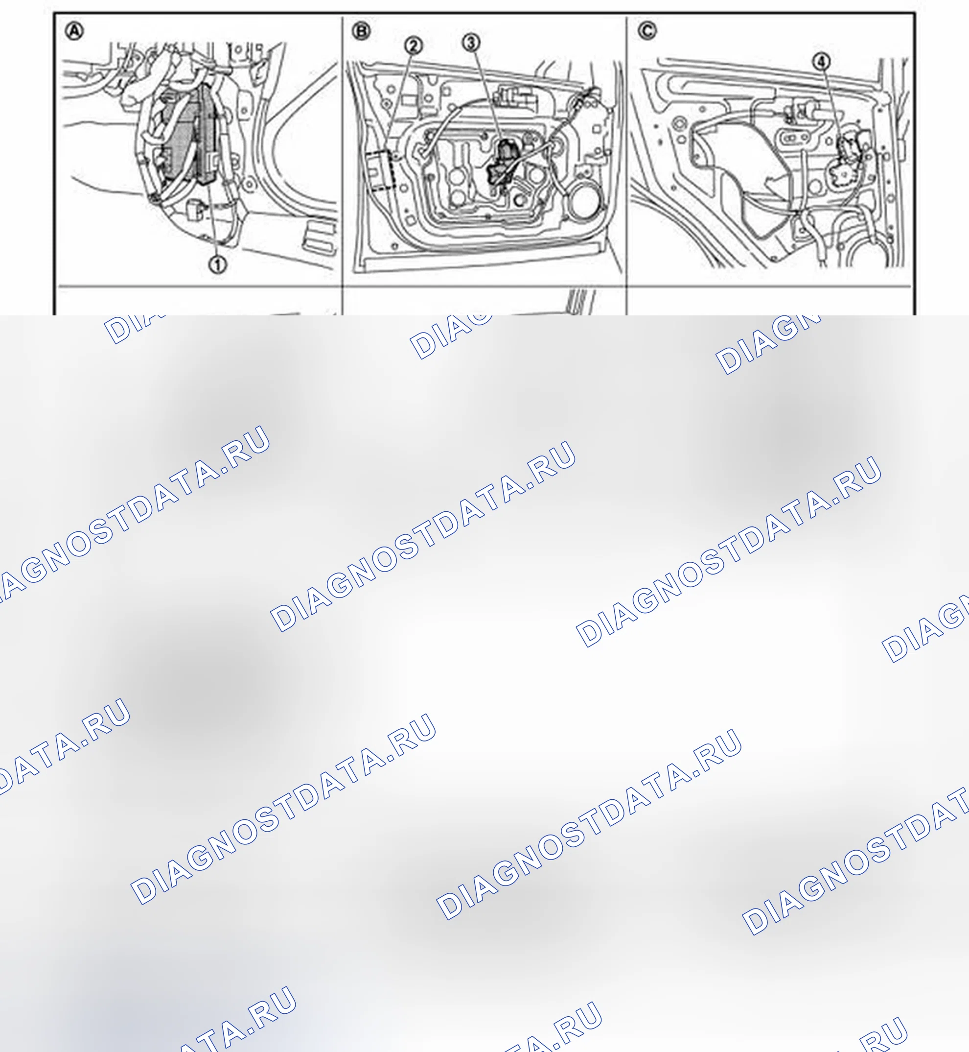 Рис. 5: Расположение компонентов. Infiniti QX50 I